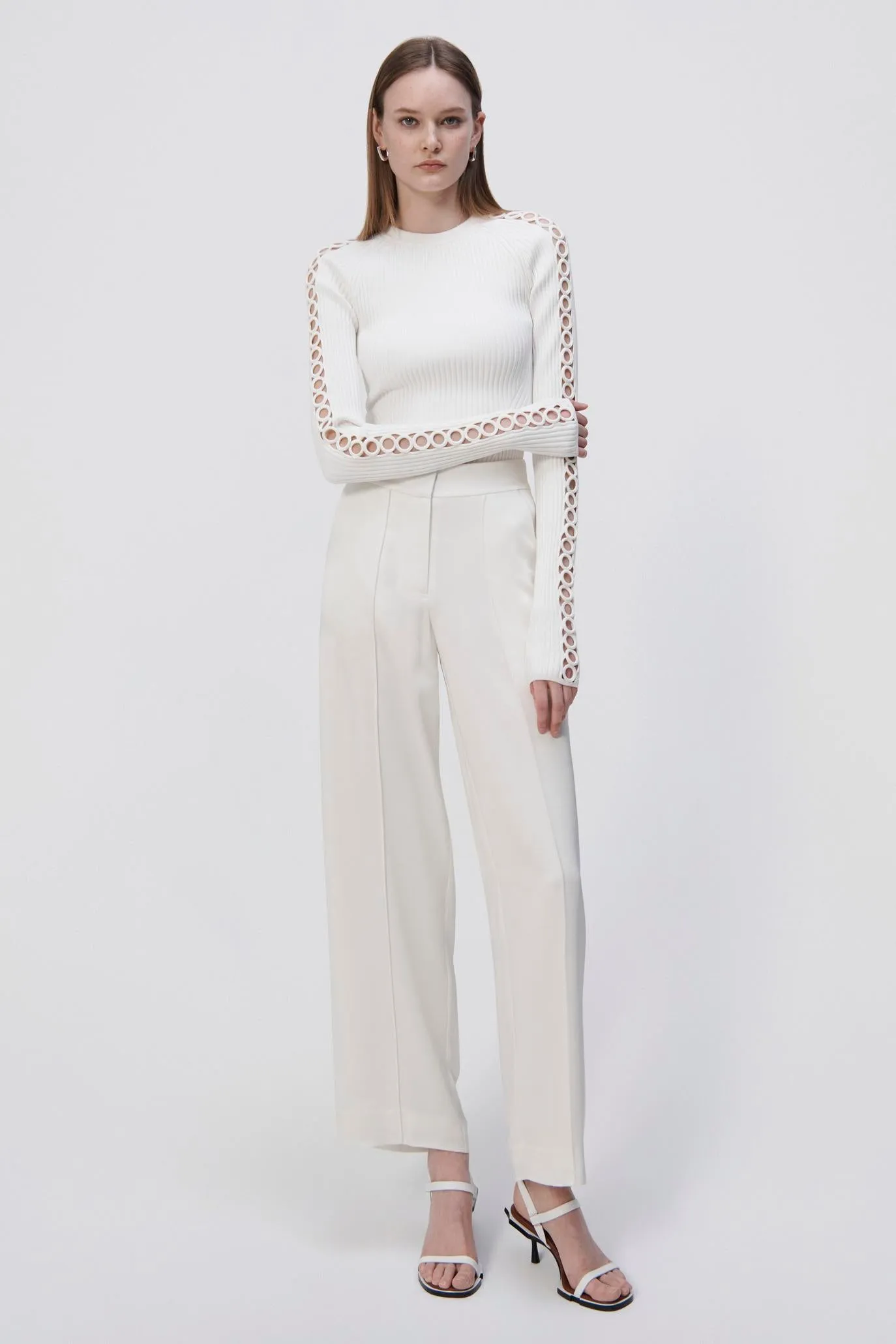 Kyra Wide Leg Pant sold by Jonathan Simkhai product image thumbnail 5