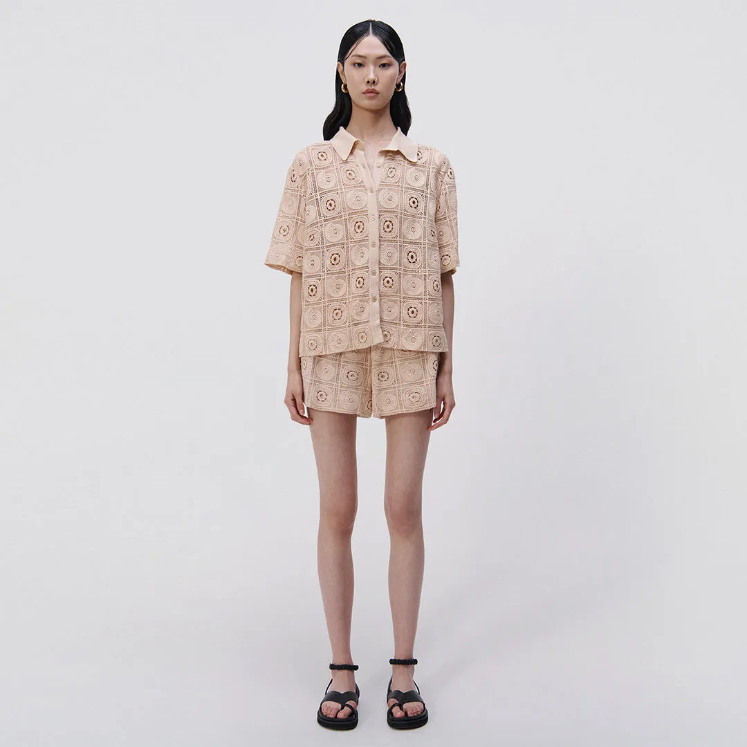 Parson Crochet Coverup Shirt sold by Jonathan Simkhai
