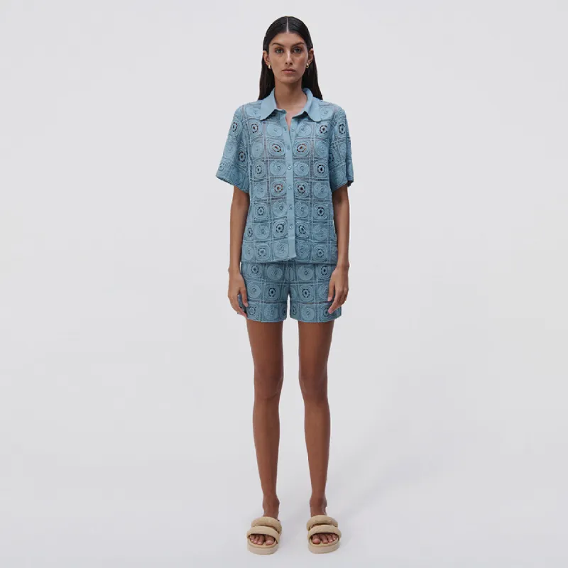 Parson Crochet Coverup Shirt sold by Jonathan Simkhai