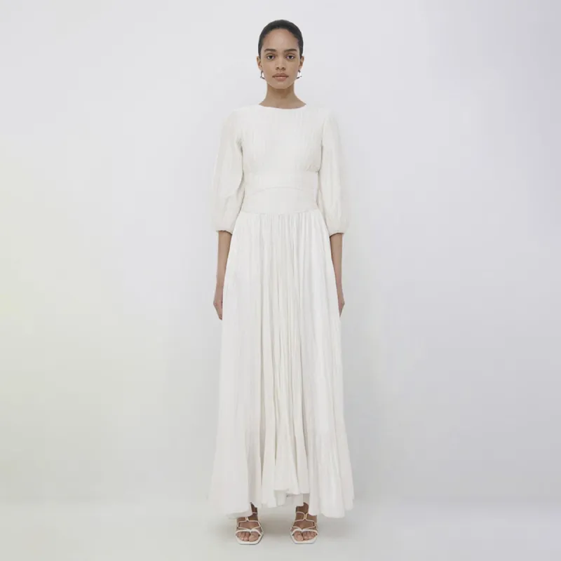 Ames Pleated Midi Dress made by Jonathan Simkhai