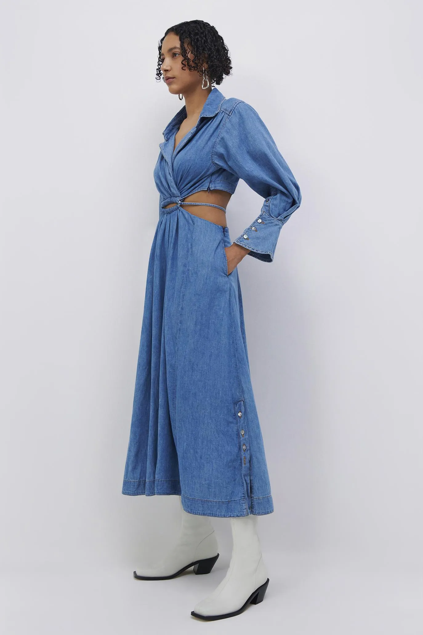Alex Denim Dress sold by Jonathan Simkhai product image thumbnail 5