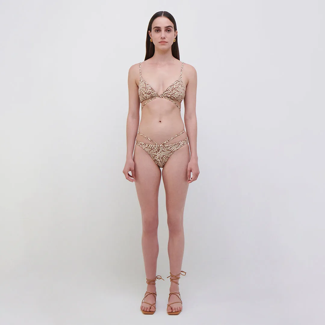 Harlen Printed Bikini Top sold by Jonathan Simkhai