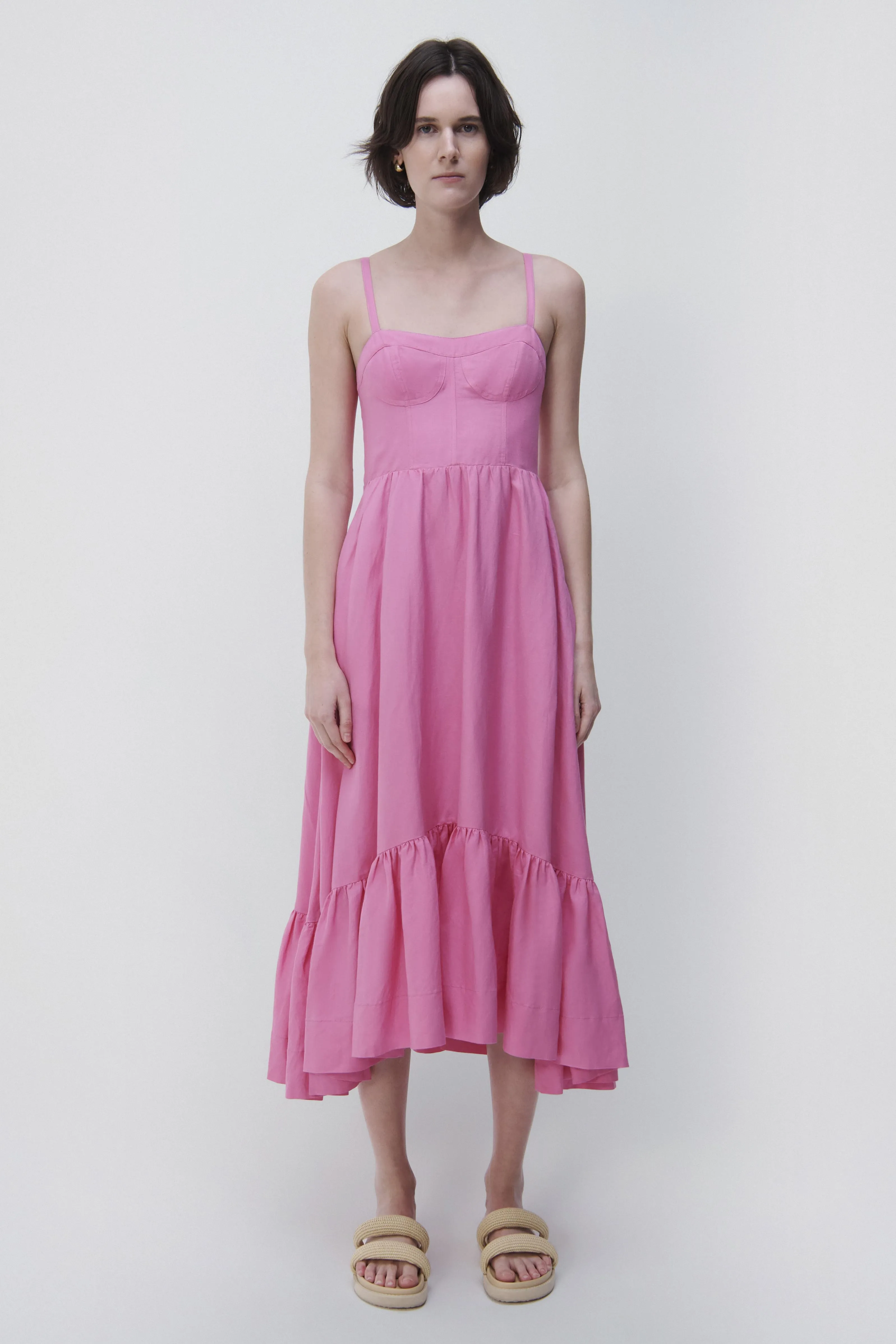 Kitzia Linen Coverup Dress sold by Jonathan Simkhai product image thumbnail 2