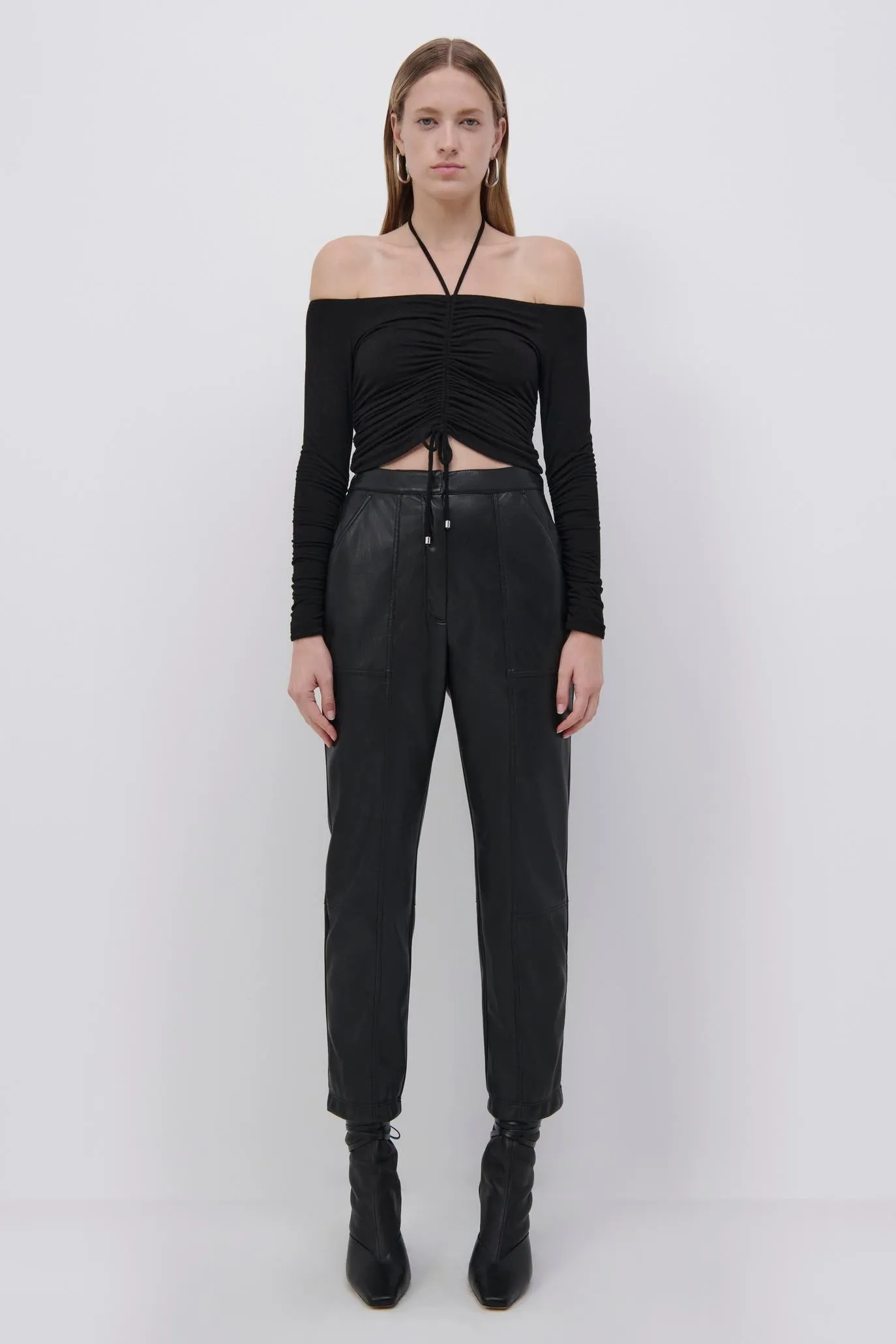 Alessa Matte Jersey Halter Top sold by Jonathan Simkhai product image thumbnail 3