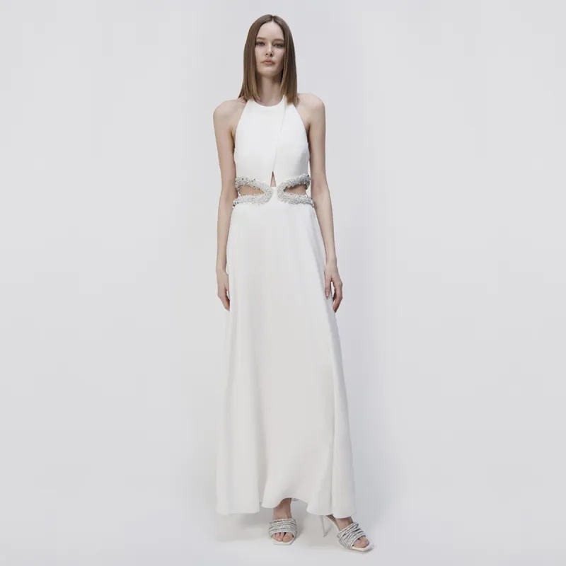 Sandi Embelished Halter Gown made by Jonathan Simkhai