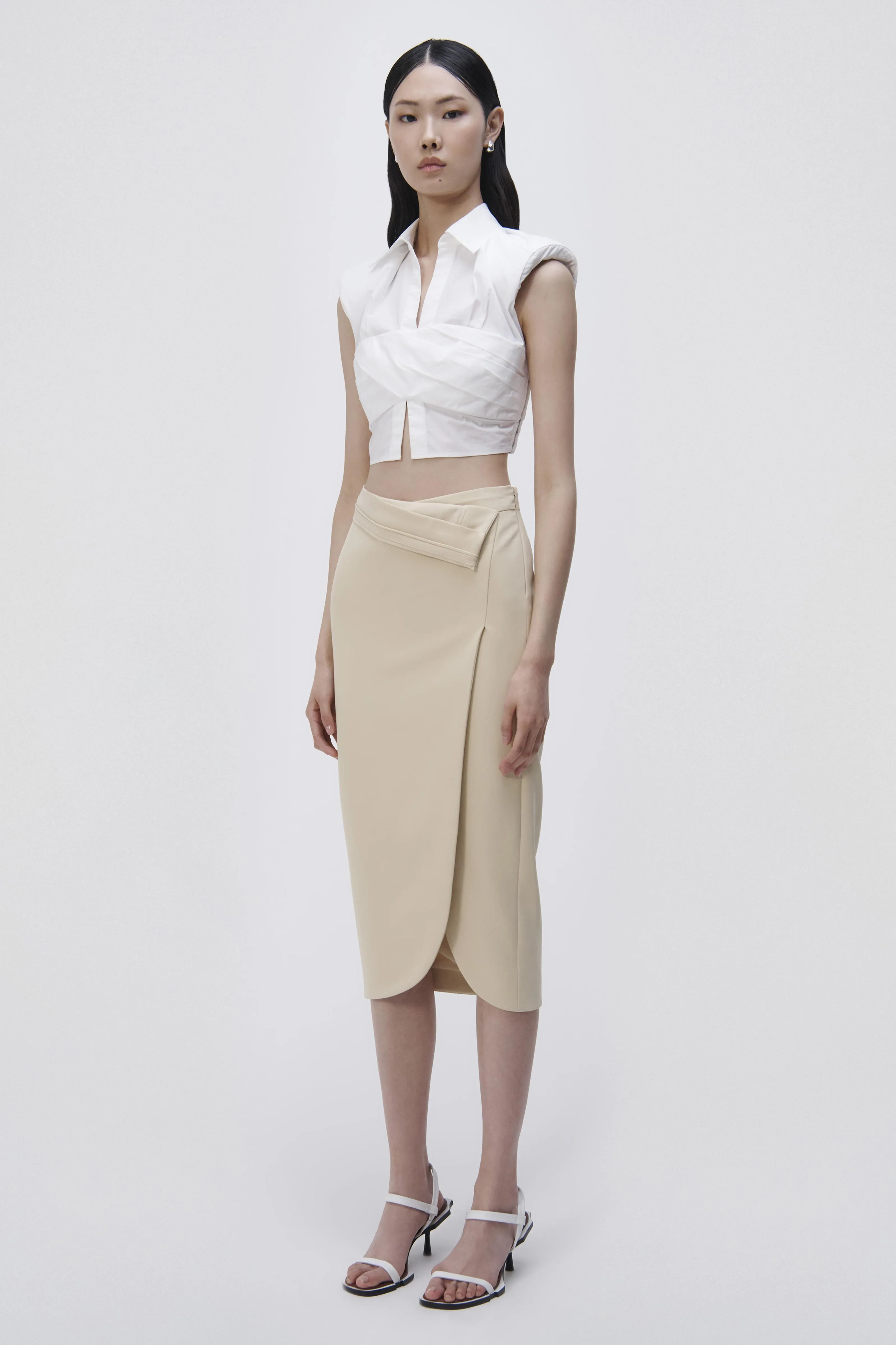Vienna Midi Skirt sold by Jonathan Simkhai product image thumbnail 5