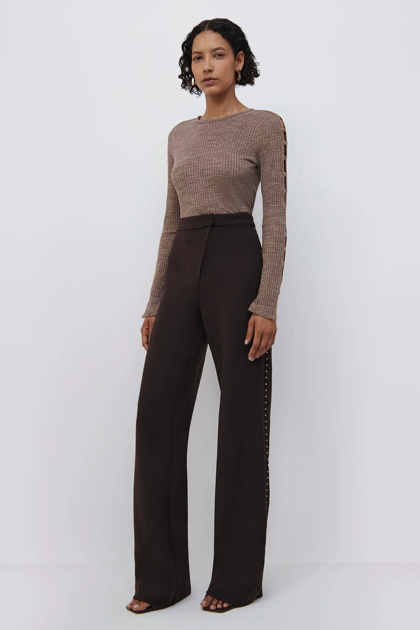Tobie Melange Cut Out Top sold by Jonathan Simkhai product image thumbnail 4