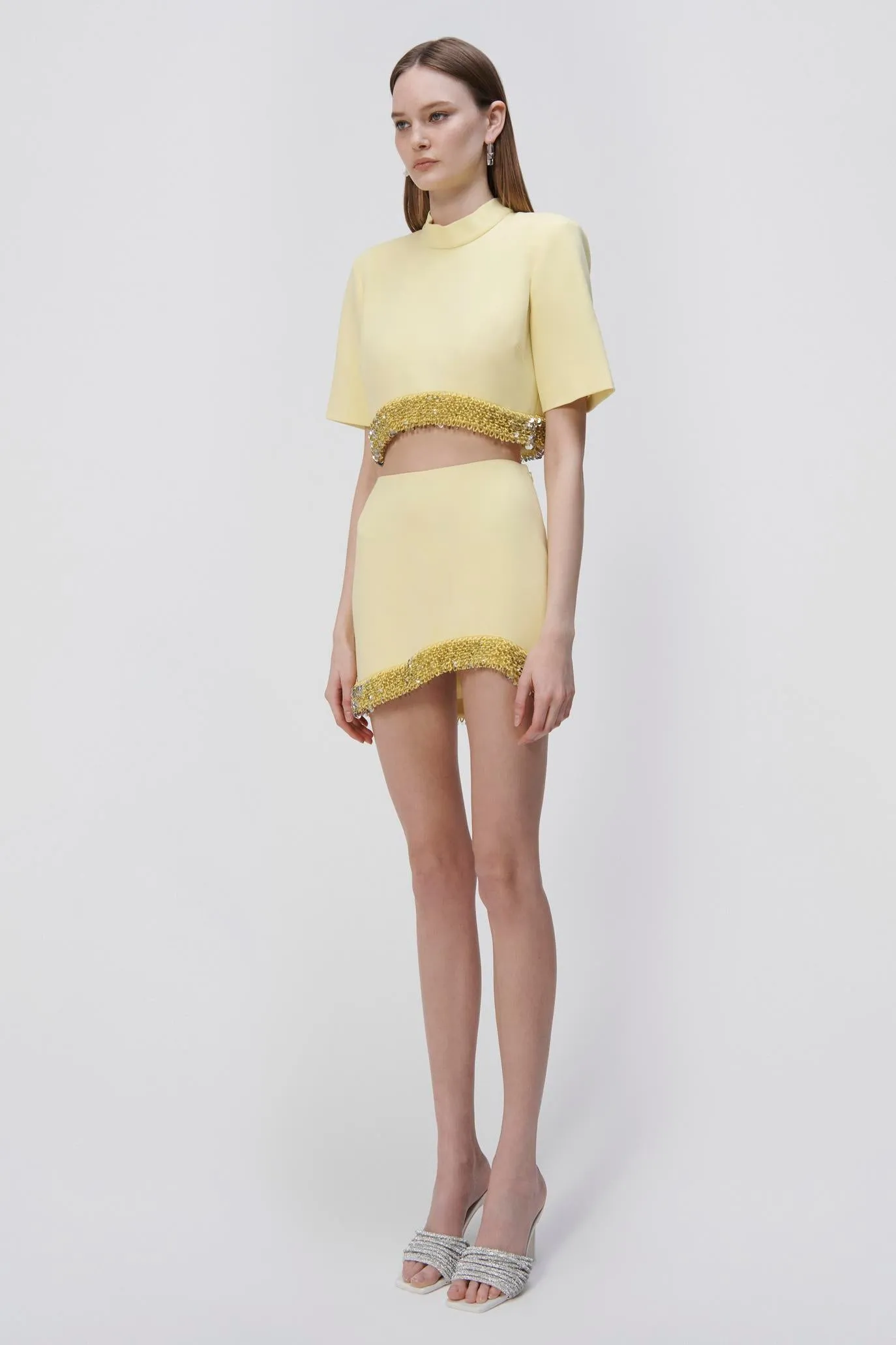 Jalen Embellished Crepe Top sold by Jonathan Simkhai product image thumbnail 4