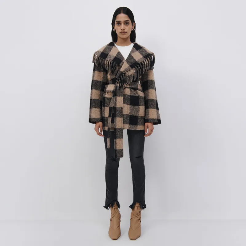 Henriette Plaid Coat made by Jonathan Simkhai