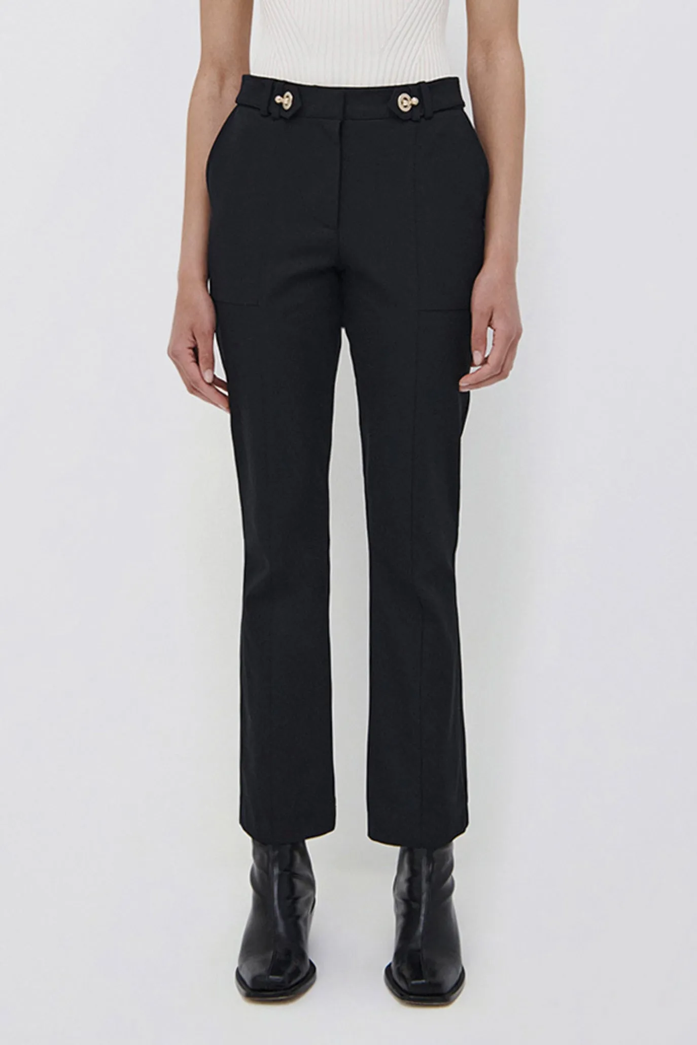 Brooks Crop Flare Pant sold by Jonathan Simkhai product image thumbnail 3