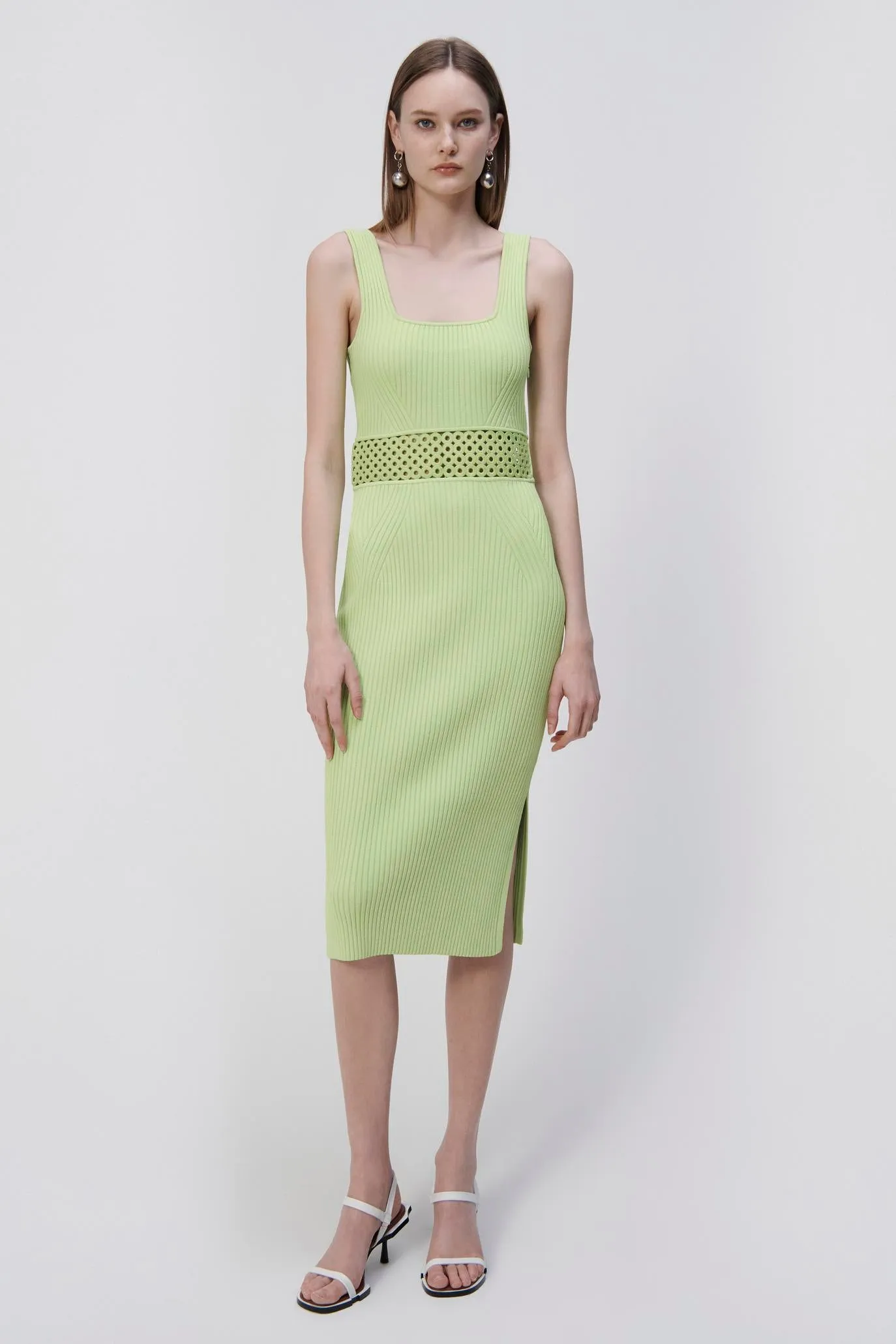 Loren Crochet Ring Midi Dress sold by Jonathan Simkhai product image thumbnail 4