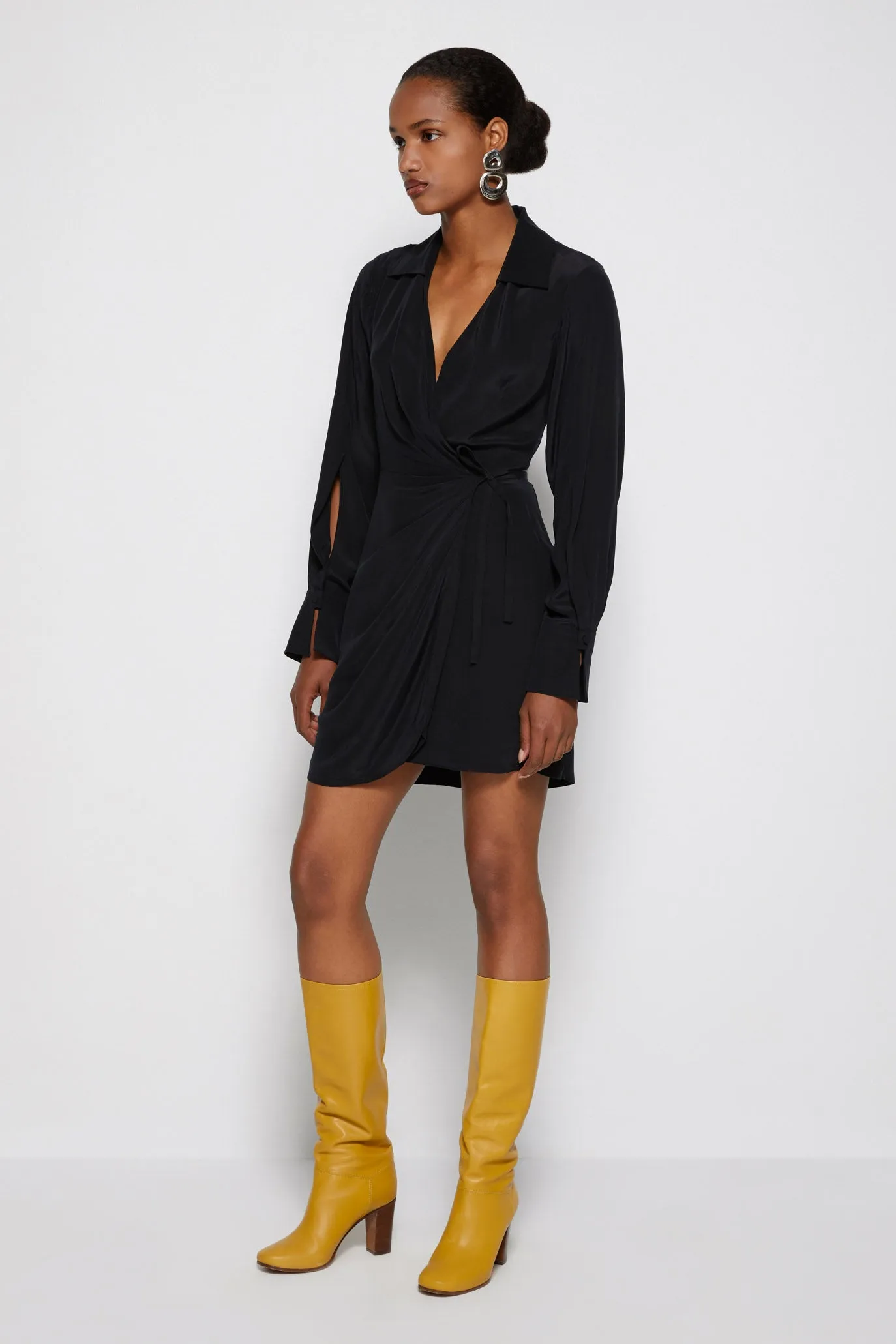 Destiny Essential Wrap Dress sold by Jonathan Simkhai product image thumbnail 5