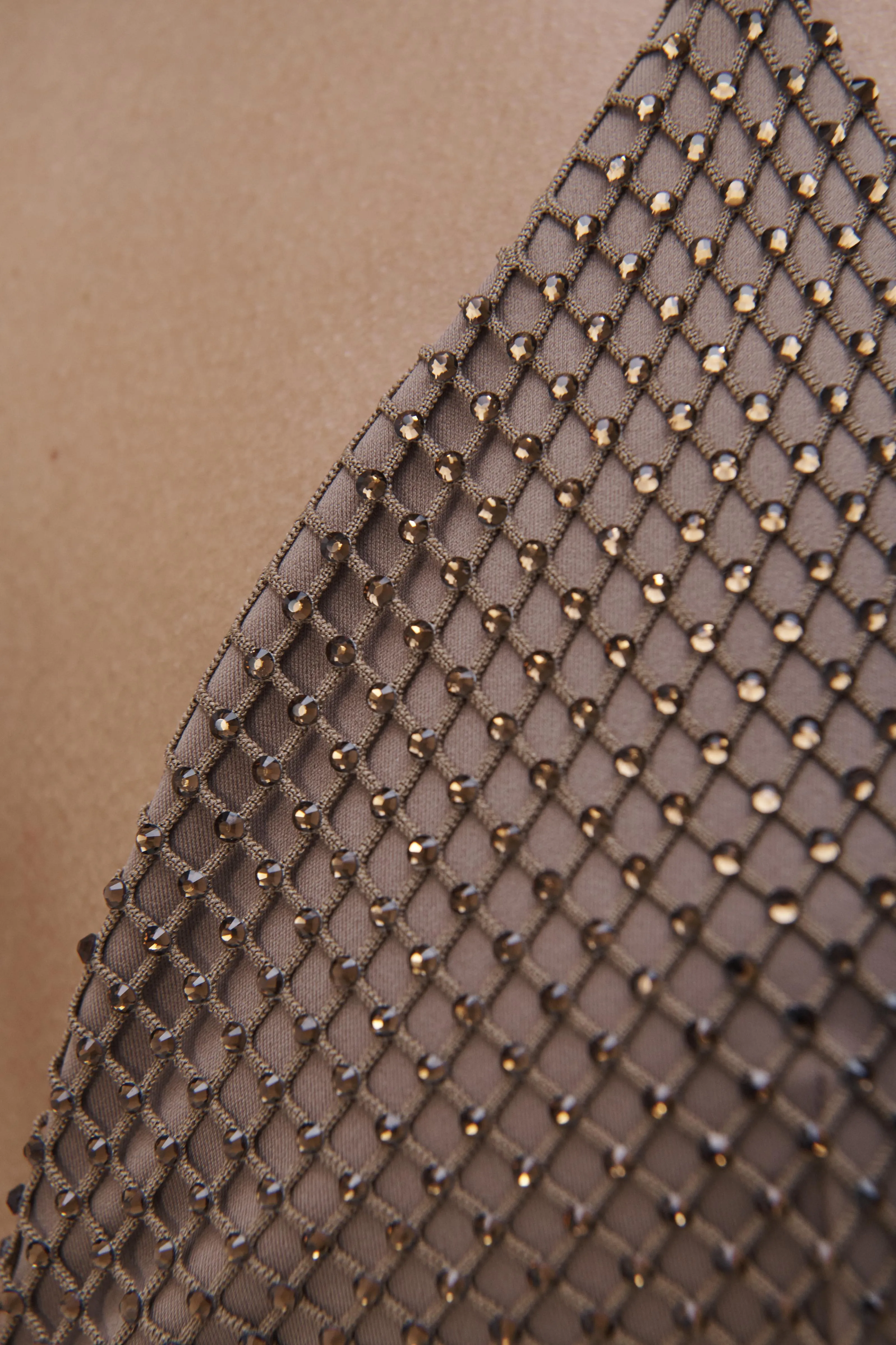 Joelle Crystal Mesh Bikini Top sold by Jonathan Simkhai product image thumbnail 3