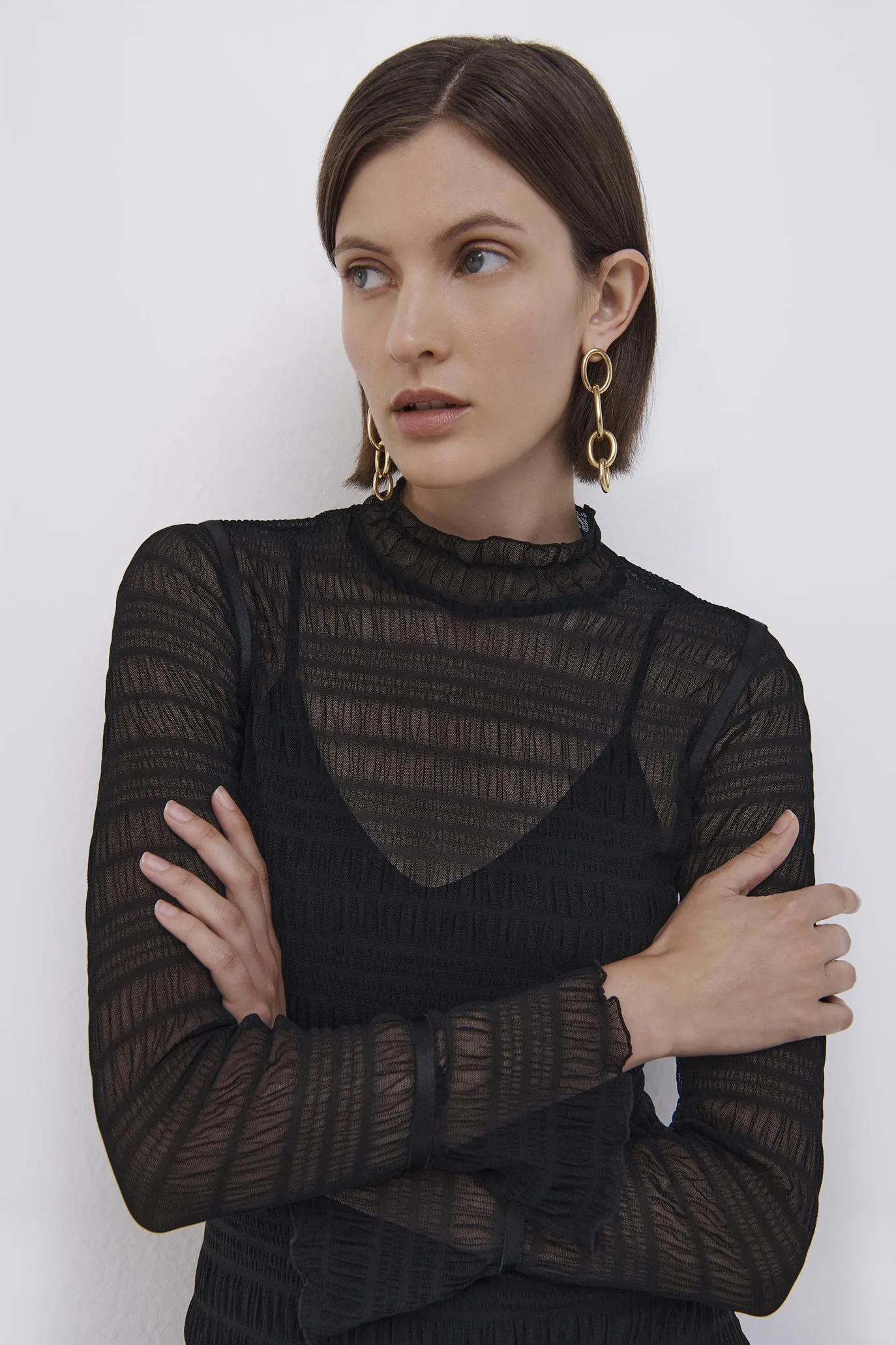 Hayley Seersucker Midi Dress sold by Jonathan Simkhai product image thumbnail 4