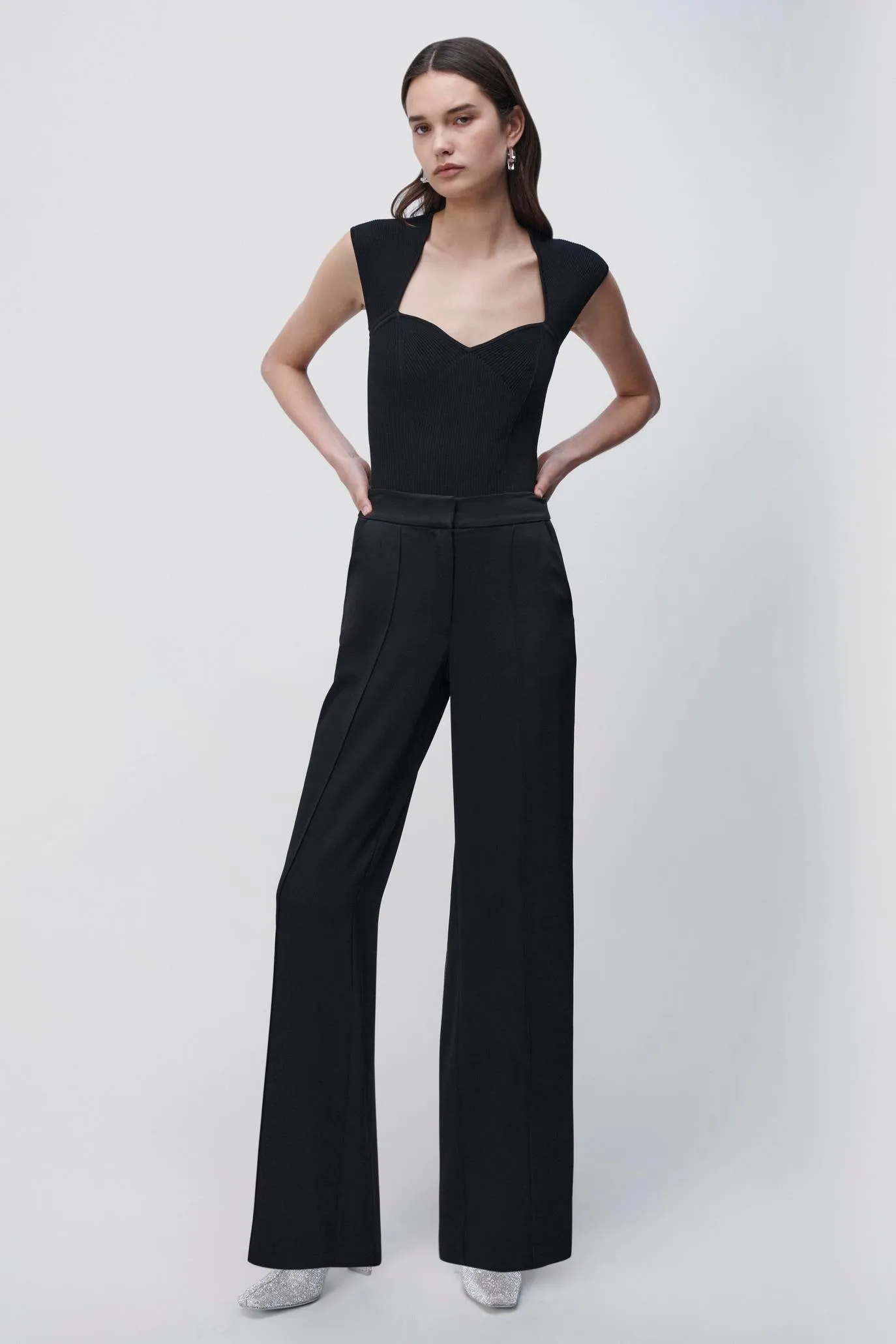 Kyra Wide Leg Pant sold by Jonathan Simkhai product image thumbnail 4