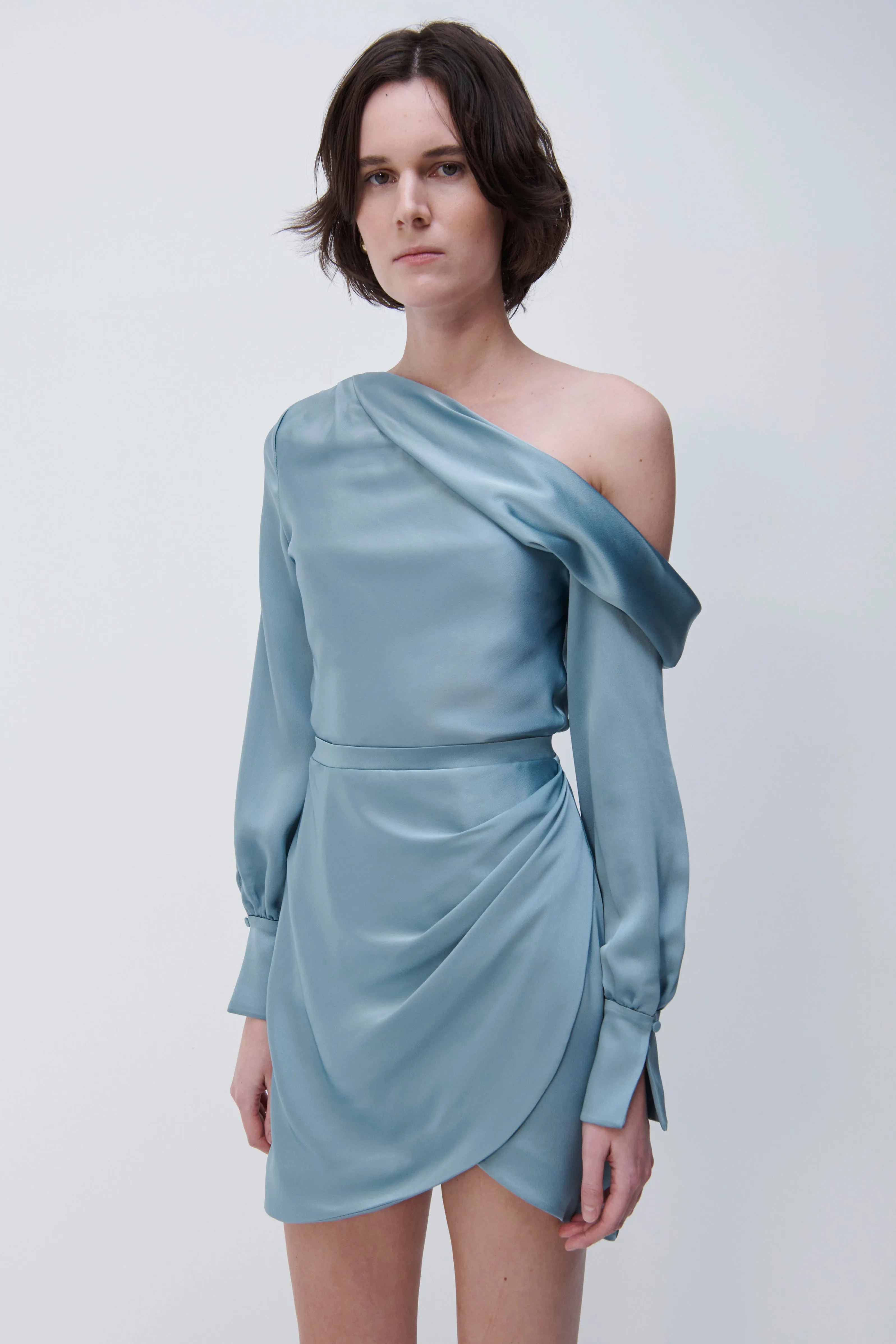 Cameron Satin Mini Dress sold by Jonathan Simkhai product image thumbnail 4