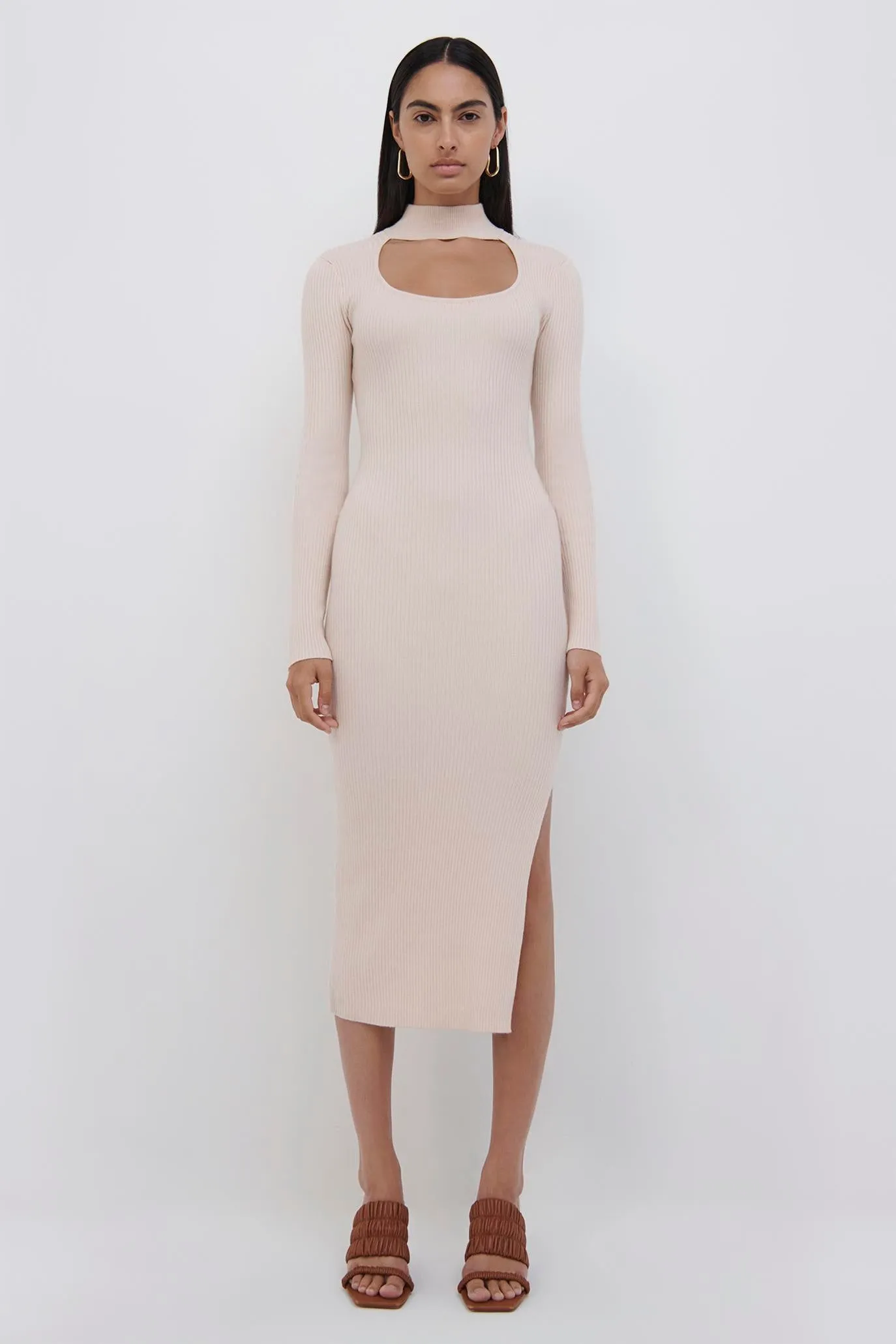 Kenny Recycled Rib Midi Dress sold by Jonathan Simkhai product image thumbnail 4