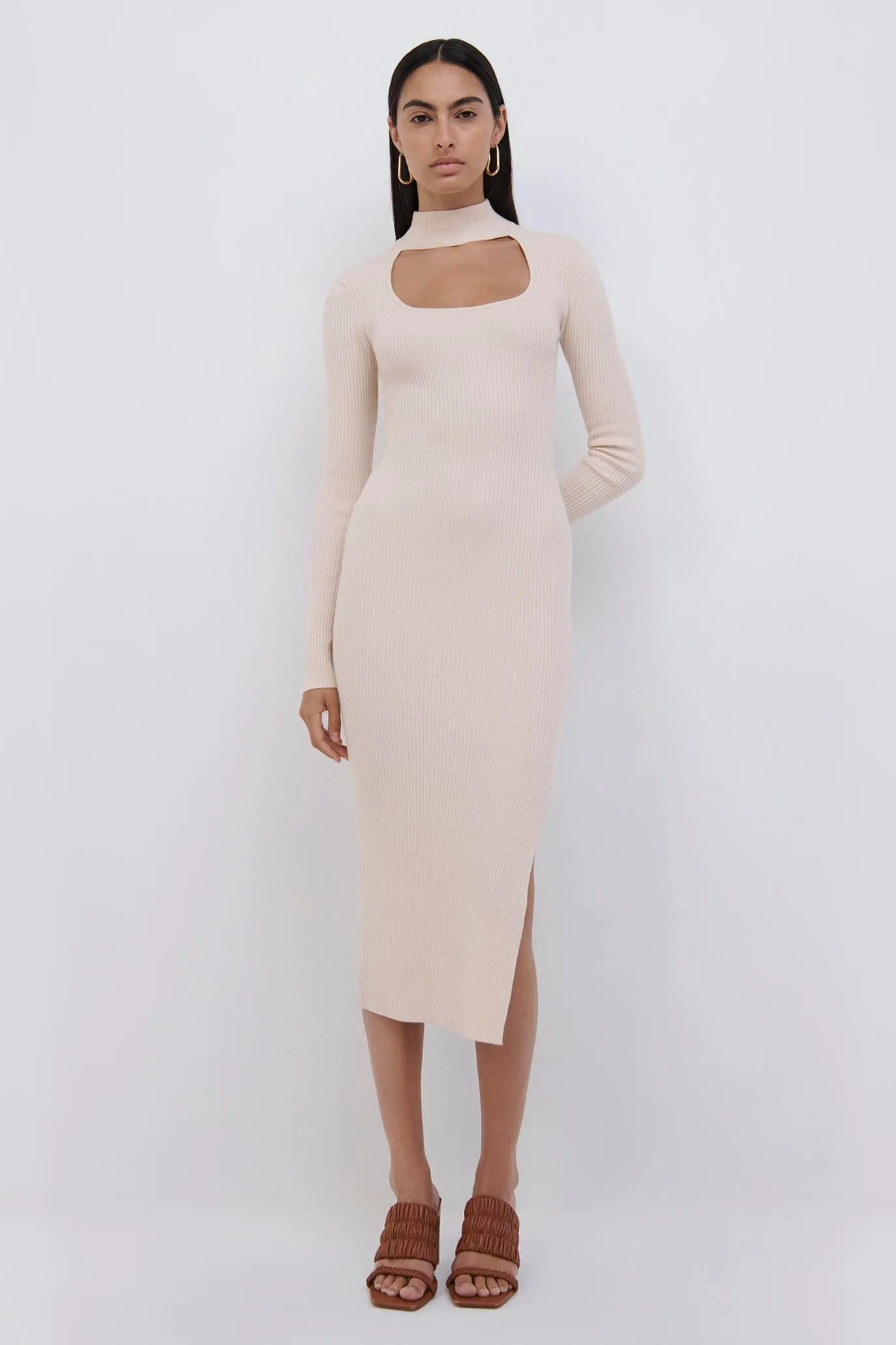 Kenny Recycled Rib Midi Dress sold by Jonathan Simkhai product image thumbnail 2