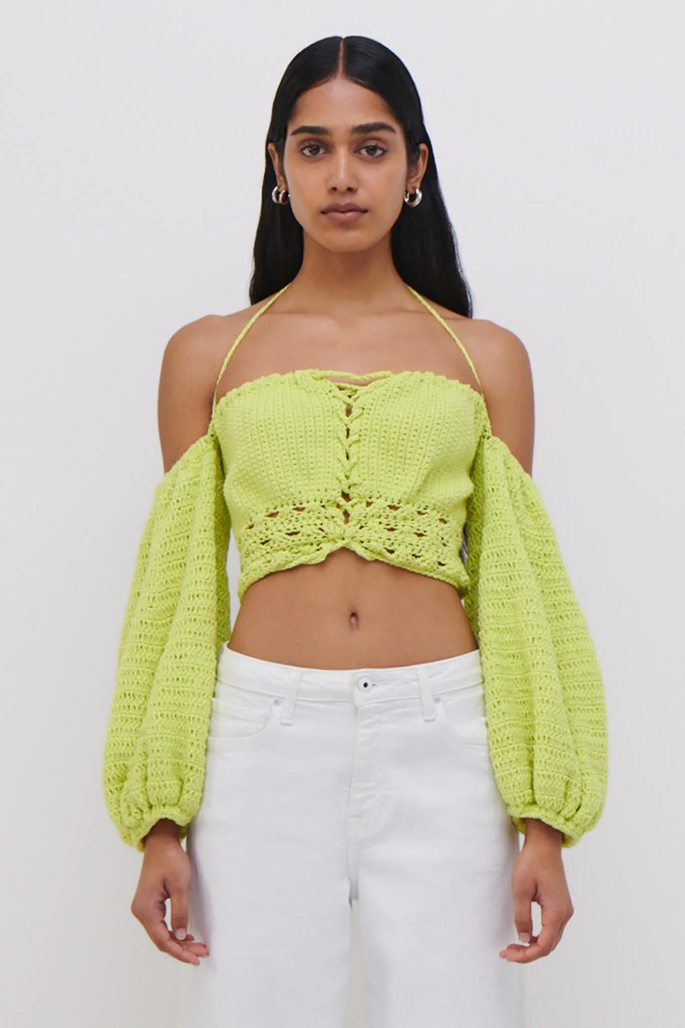 JS x Elexiay Crochet Top sold by Jonathan Simkhai product image thumbnail 2