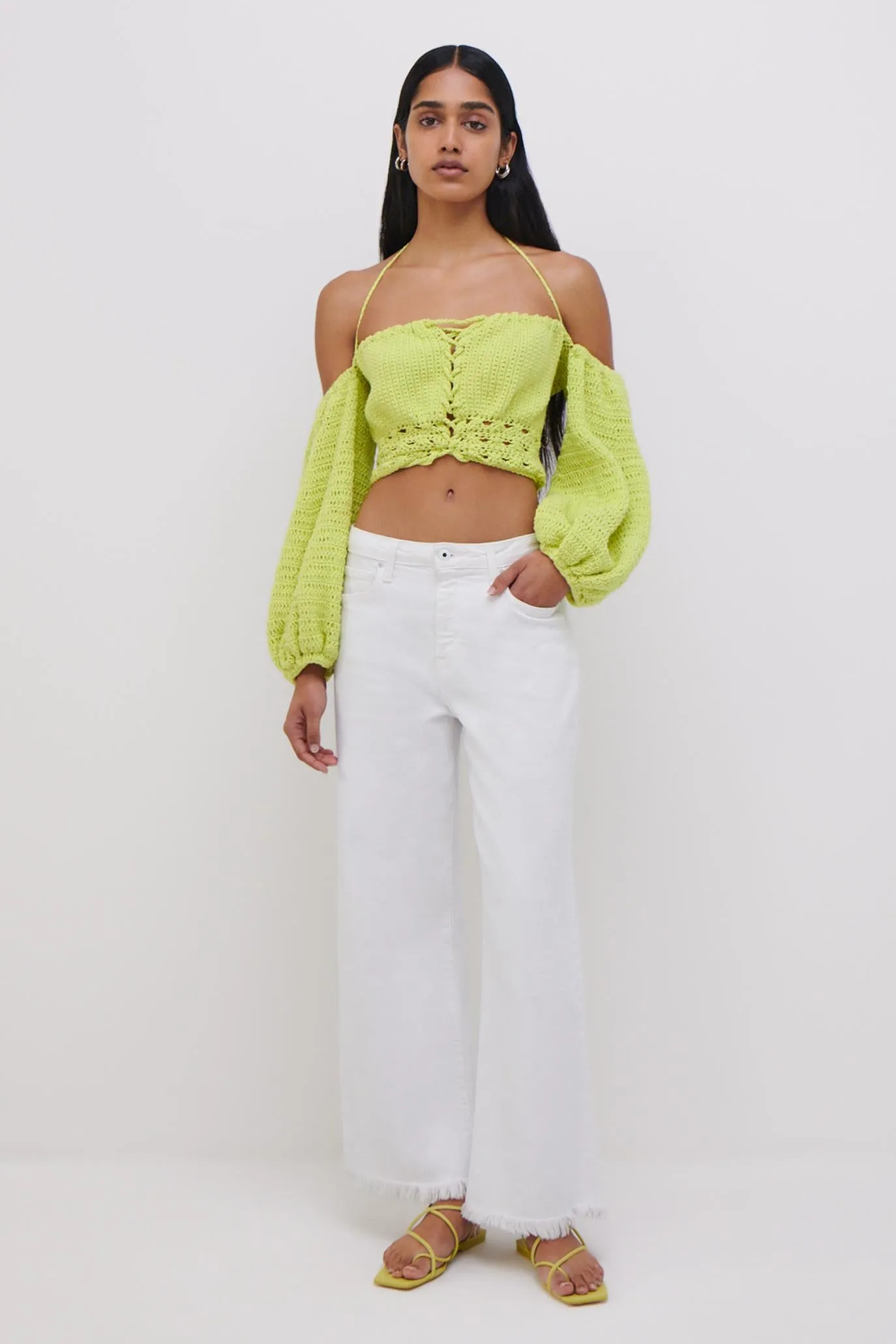 JS x Elexiay Crochet Top sold by Jonathan Simkhai product image thumbnail 4