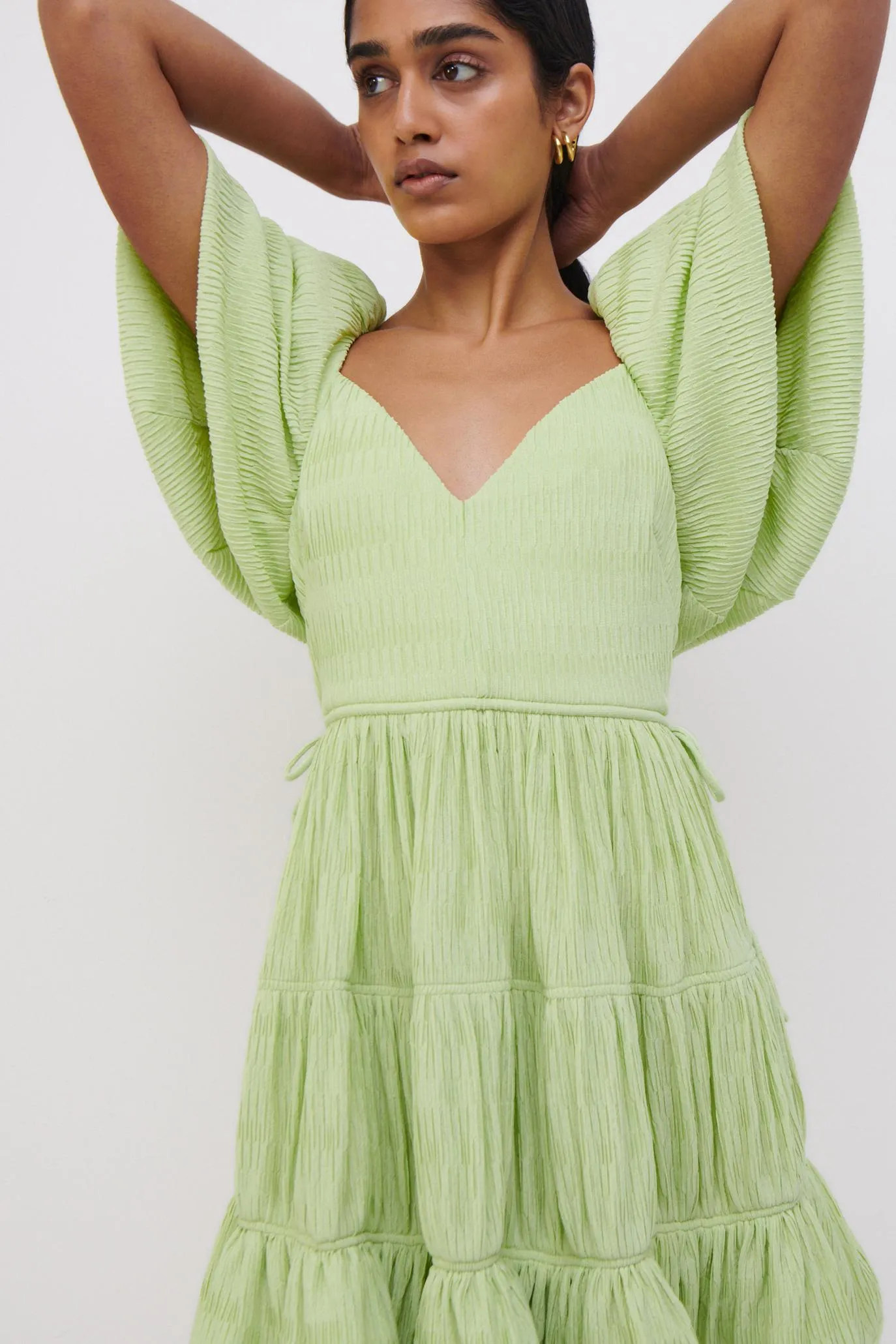 Cadence Plisse Mini Dress sold by Jonathan Simkhai product image thumbnail 3