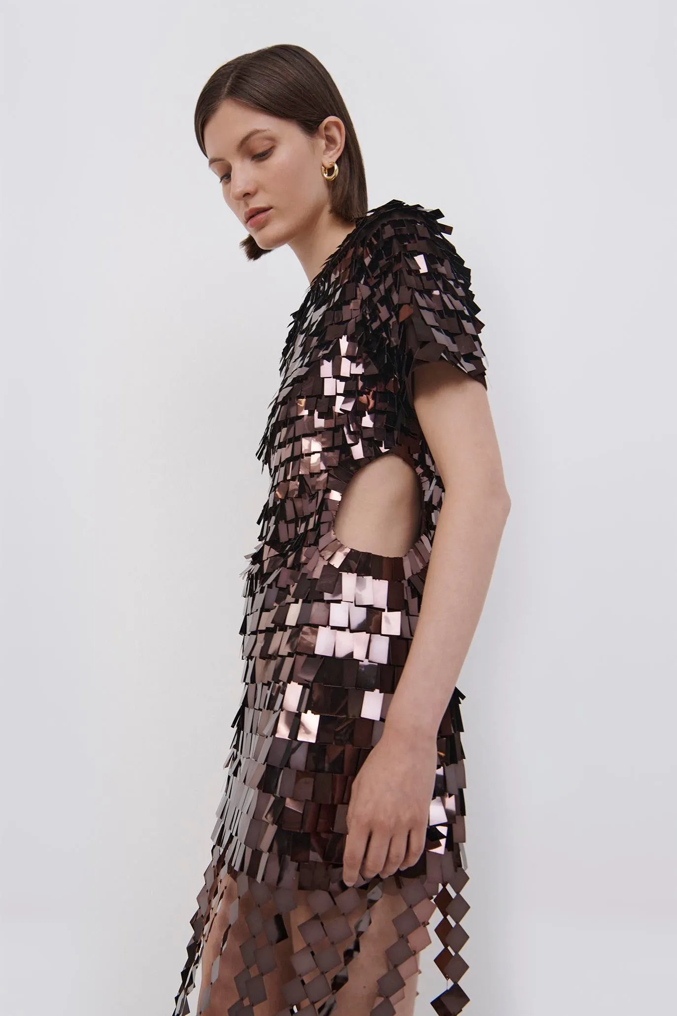 Jillian Sequin Midi Dress sold by Jonathan Simkhai product image thumbnail 5