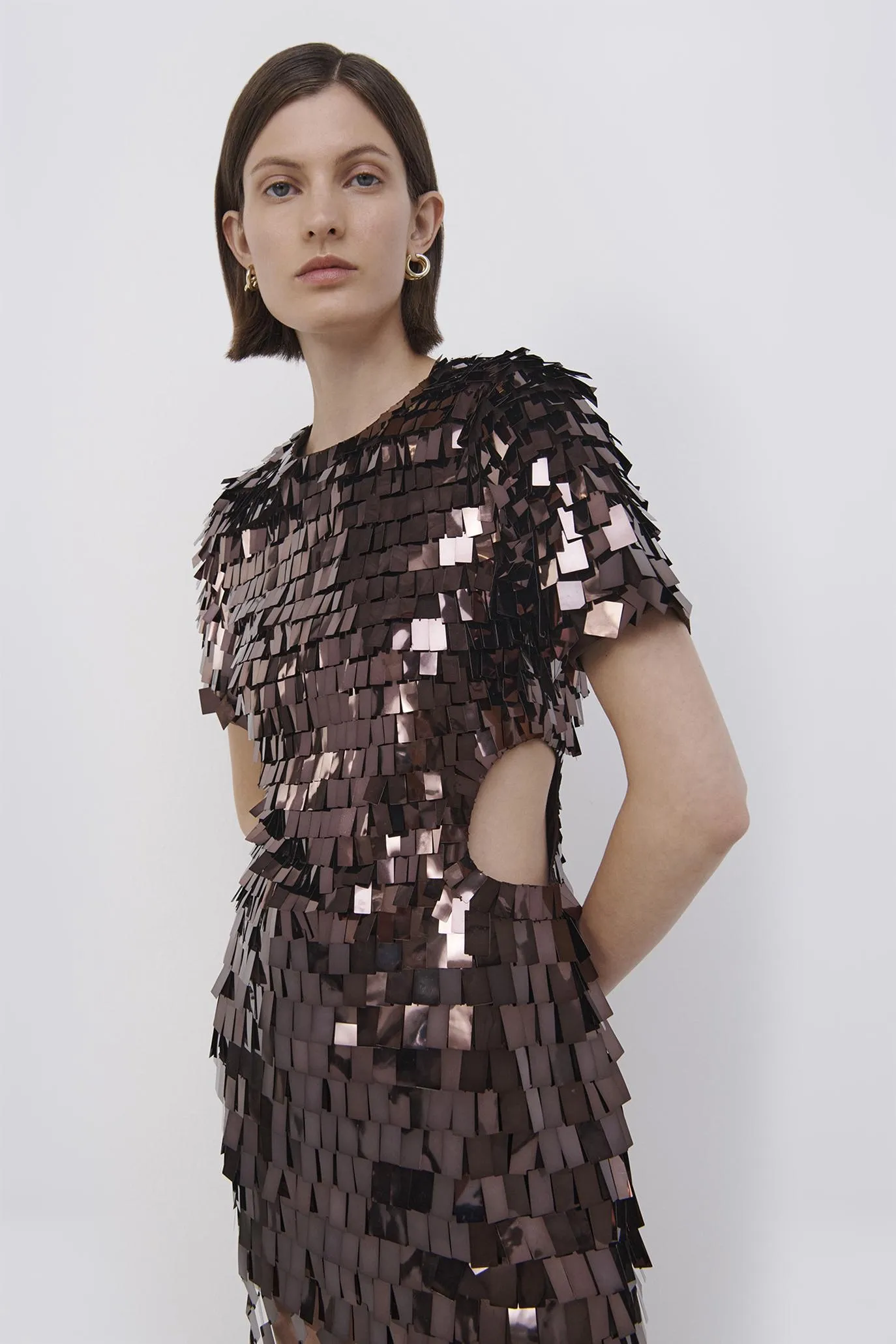 Jillian Sequin Midi Dress sold by Jonathan Simkhai product image thumbnail 3