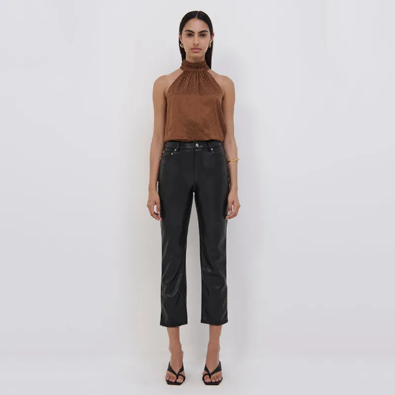 River Eco Vegan Leather Pant sold by Jonathan Simkhai