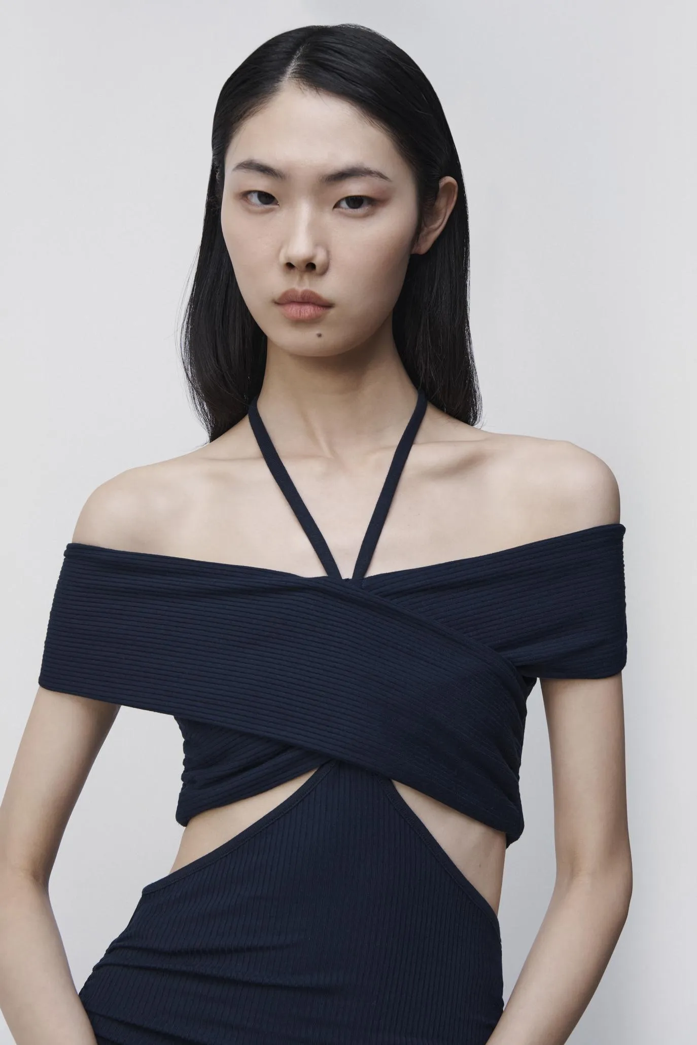 Akane Shaping Rib Midi Dress sold by Jonathan Simkhai product image thumbnail 3