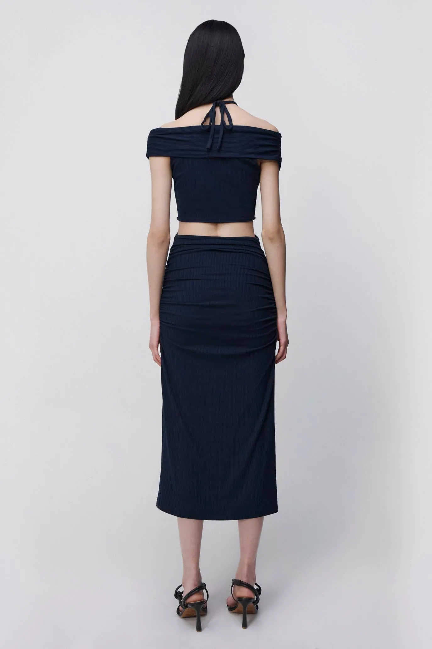 Akane Shaping Rib Midi Dress sold by Jonathan Simkhai product image thumbnail 5