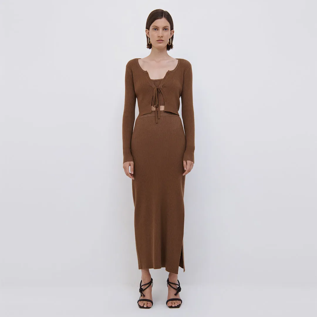 Shelby Recycled Rib Tie Front Cardigan sold by Jonathan Simkhai