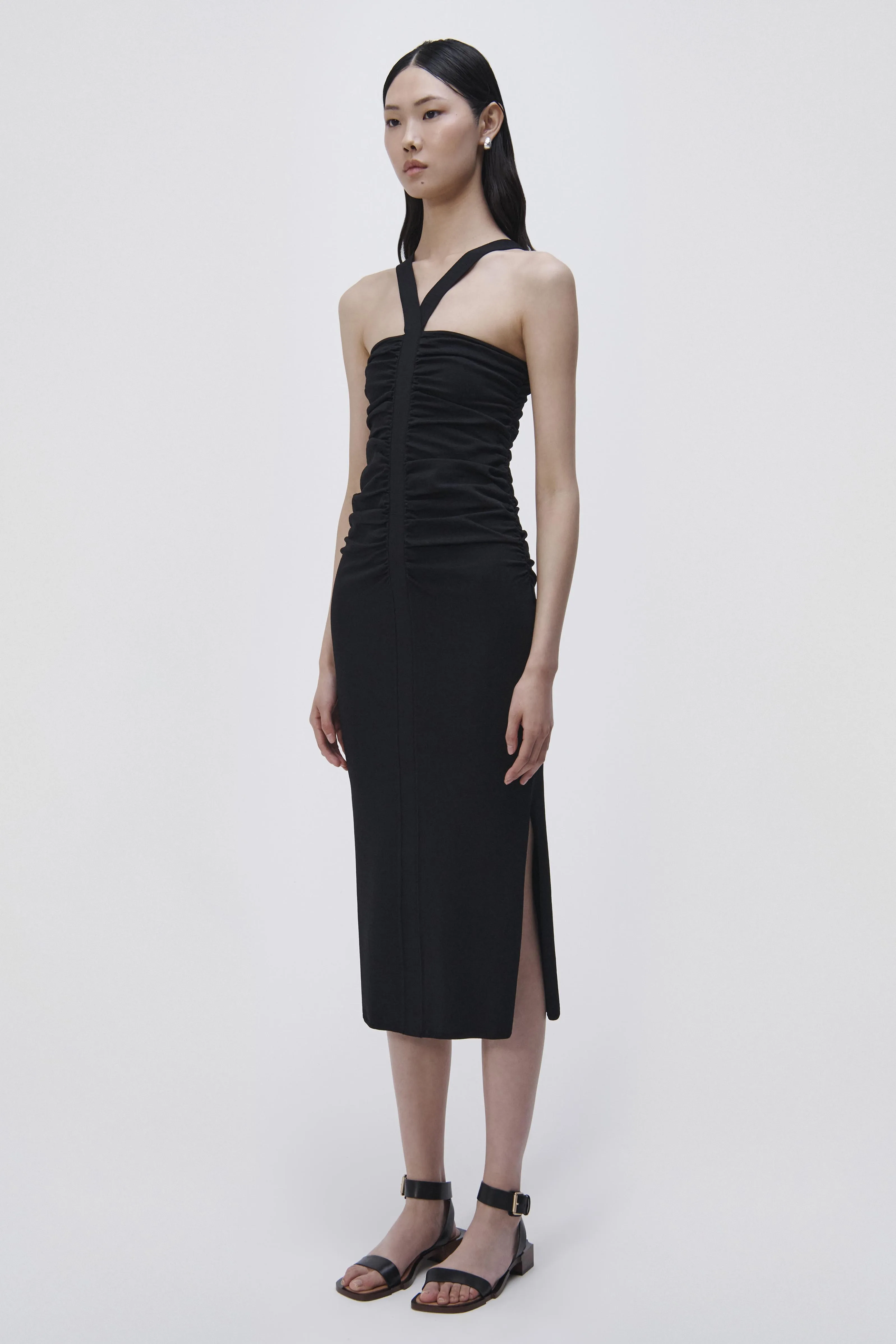 Darya Compact Rib Midi Dress sold by Jonathan Simkhai product image thumbnail 4