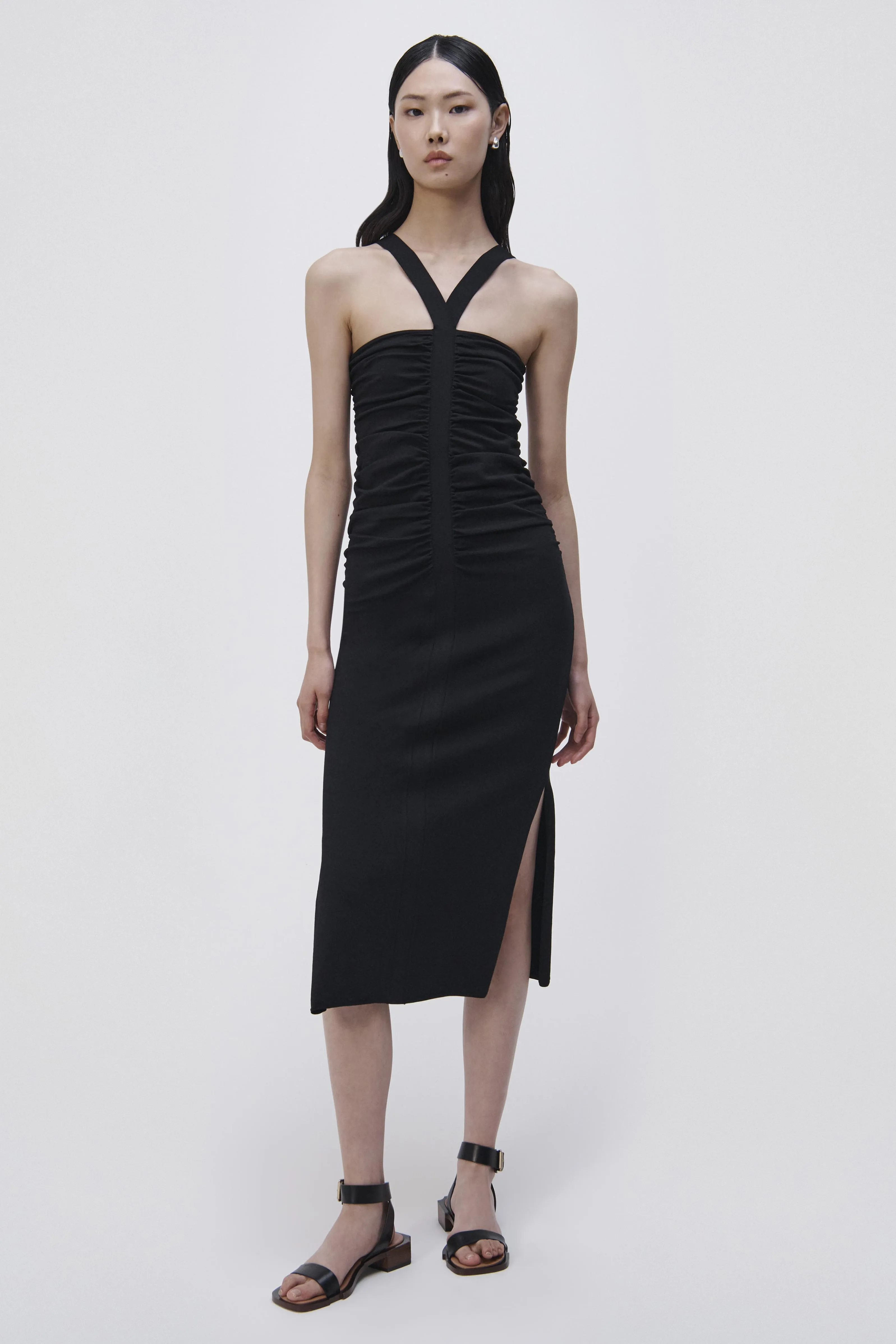 Darya Compact Rib Midi Dress sold by Jonathan Simkhai product image thumbnail 2