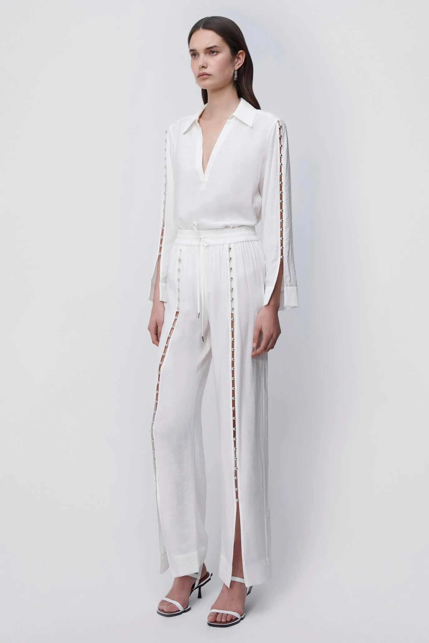 Khalida Beaded Coverup Pant sold by Jonathan Simkhai product image thumbnail 2