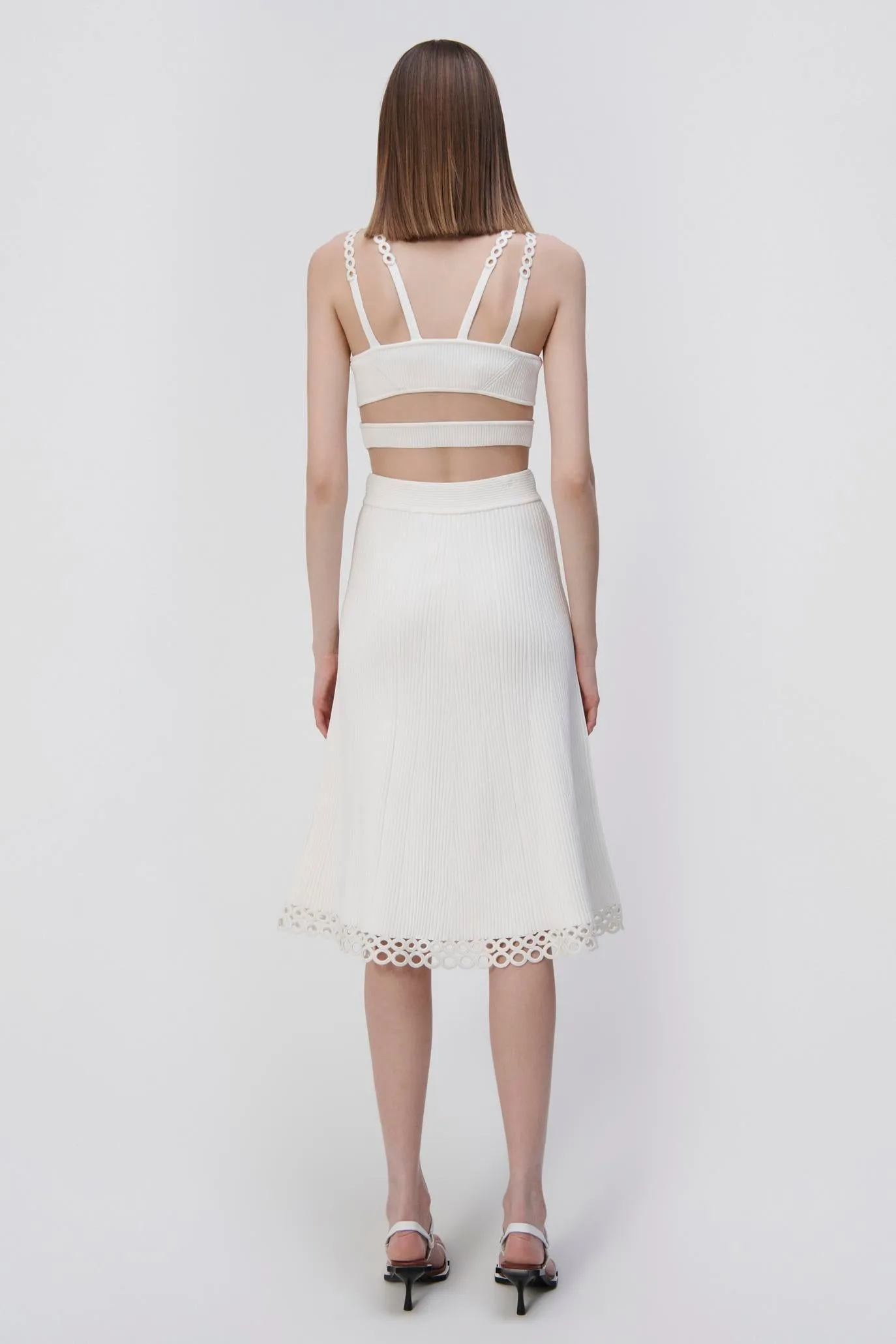 Livina Crochet Ring Midi Skirt sold by Jonathan Simkhai product image thumbnail 5