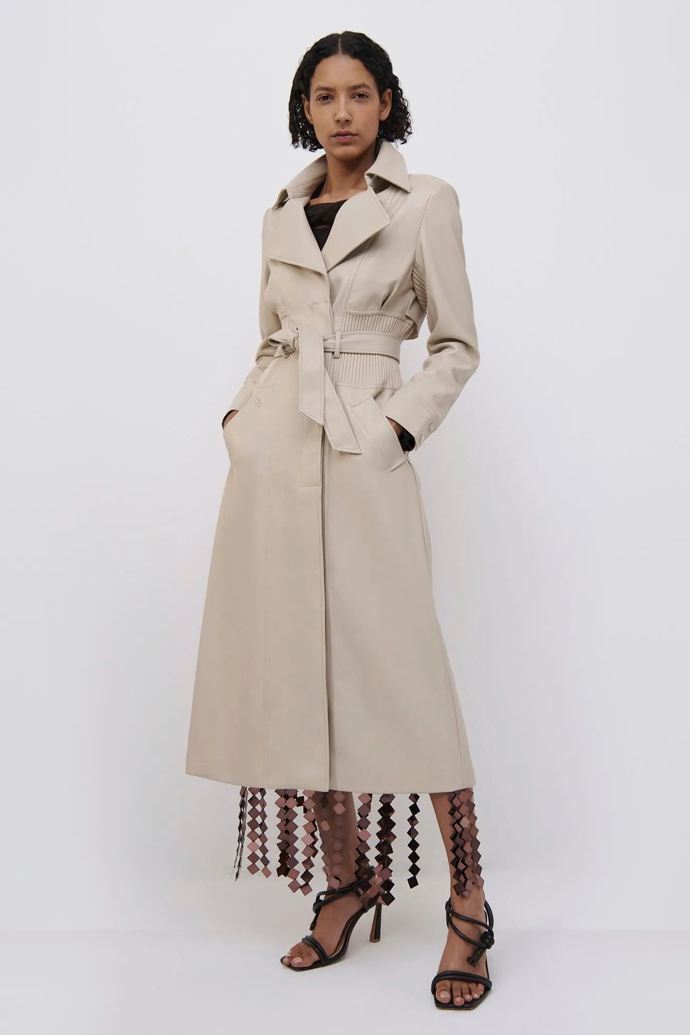 Angelica Vegan Leather Trench sold by Jonathan Simkhai product image thumbnail 2