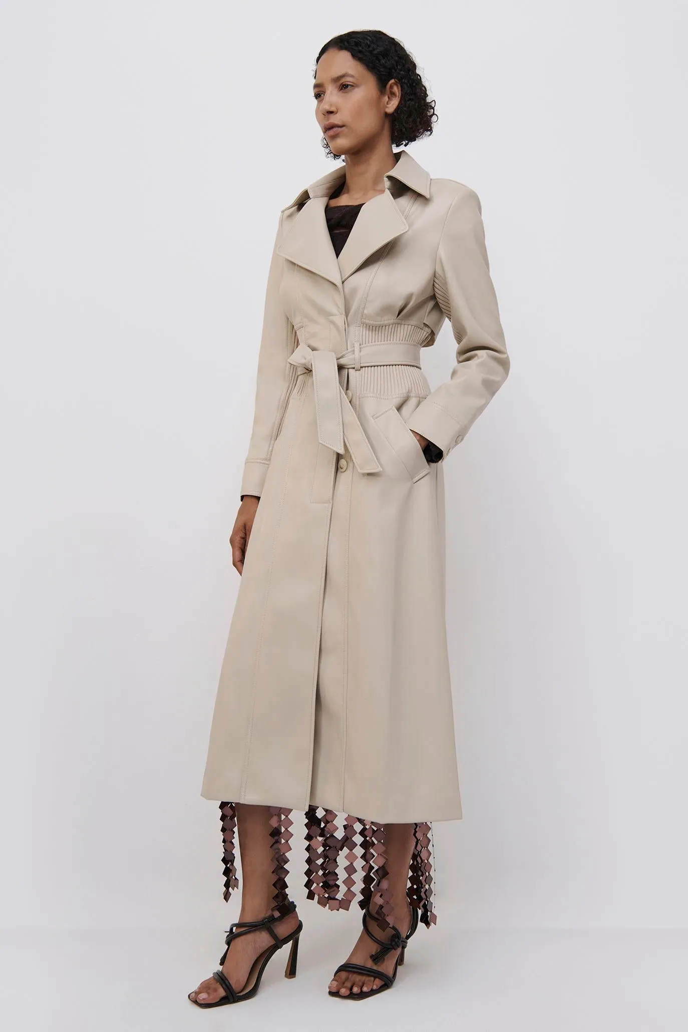Angelica Vegan Leather Trench sold by Jonathan Simkhai product image thumbnail 5