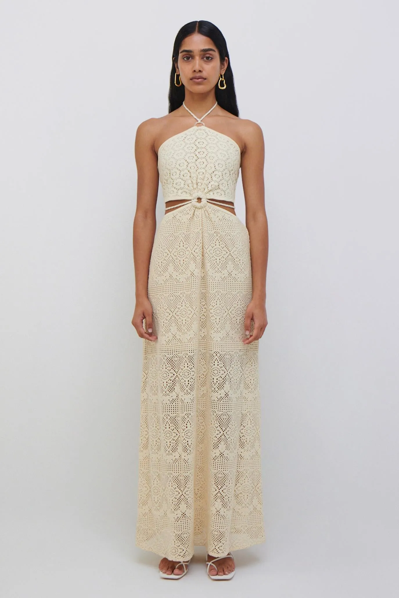 Georgiana Crochet Coverup Dress sold by Jonathan Simkhai product image thumbnail 4