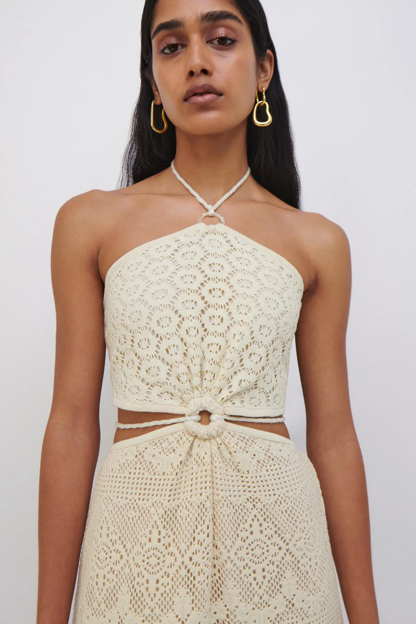 Georgiana Crochet Coverup Dress sold by Jonathan Simkhai product image thumbnail 3