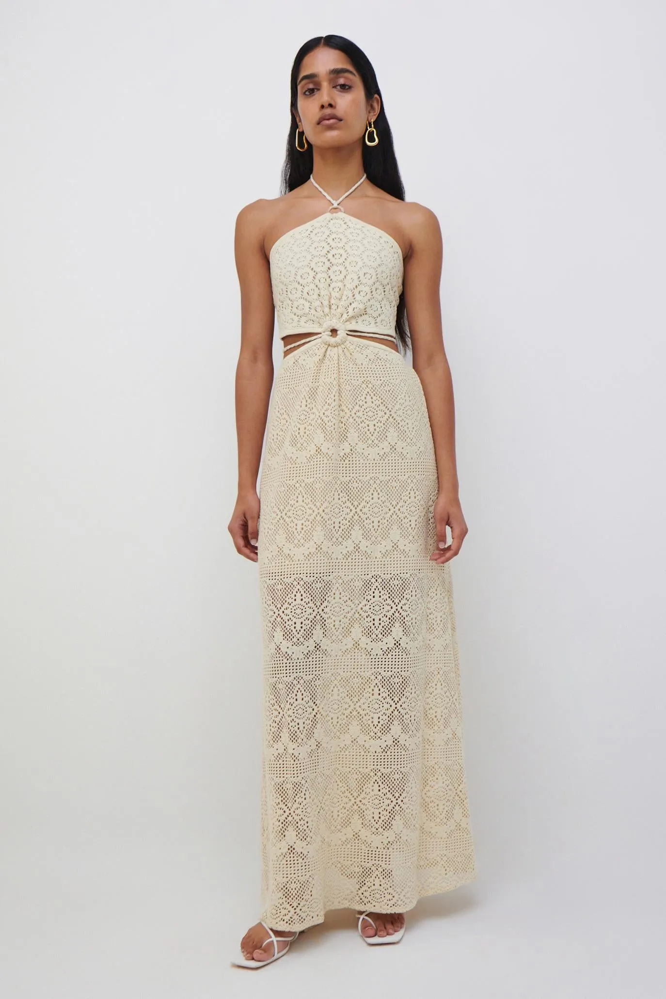 Georgiana Crochet Coverup Dress sold by Jonathan Simkhai product image thumbnail 2