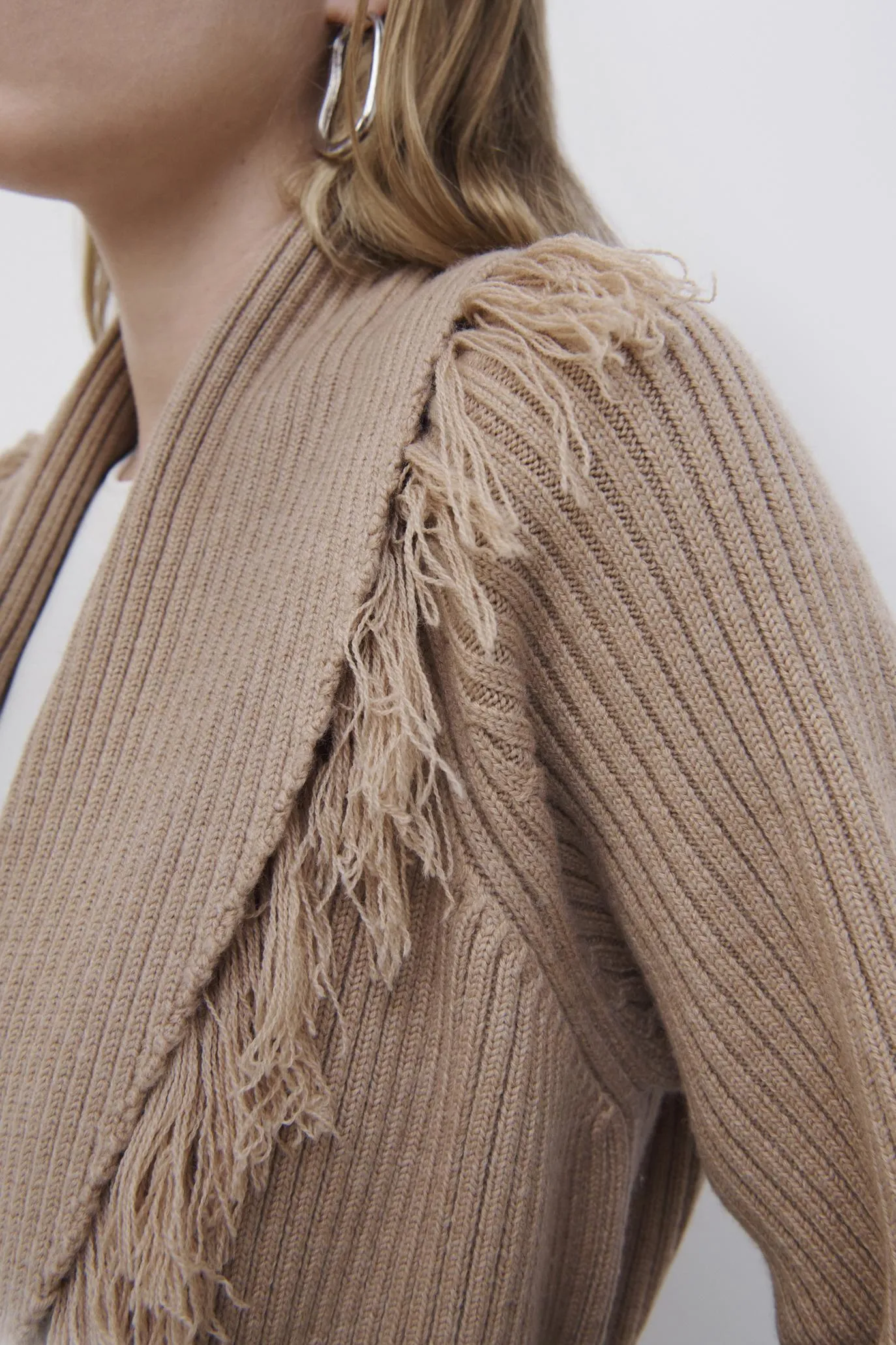 Jaiden Fair Isle Shawl Cardigan sold by Jonathan Simkhai product image thumbnail 5