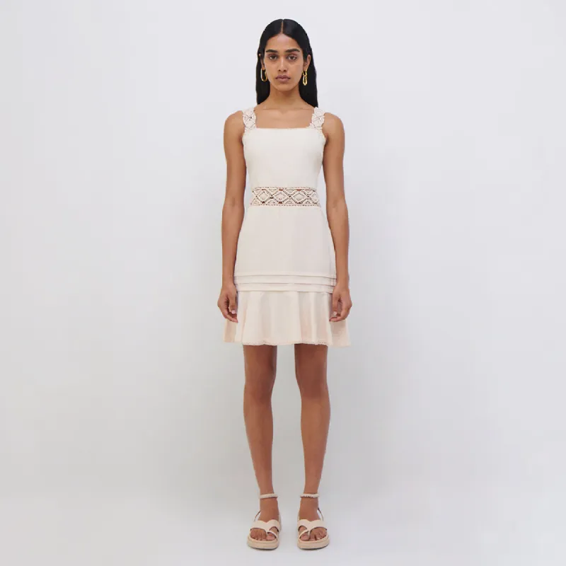 Flora Macrame Mini Dress sold by Jonathan Simkhai