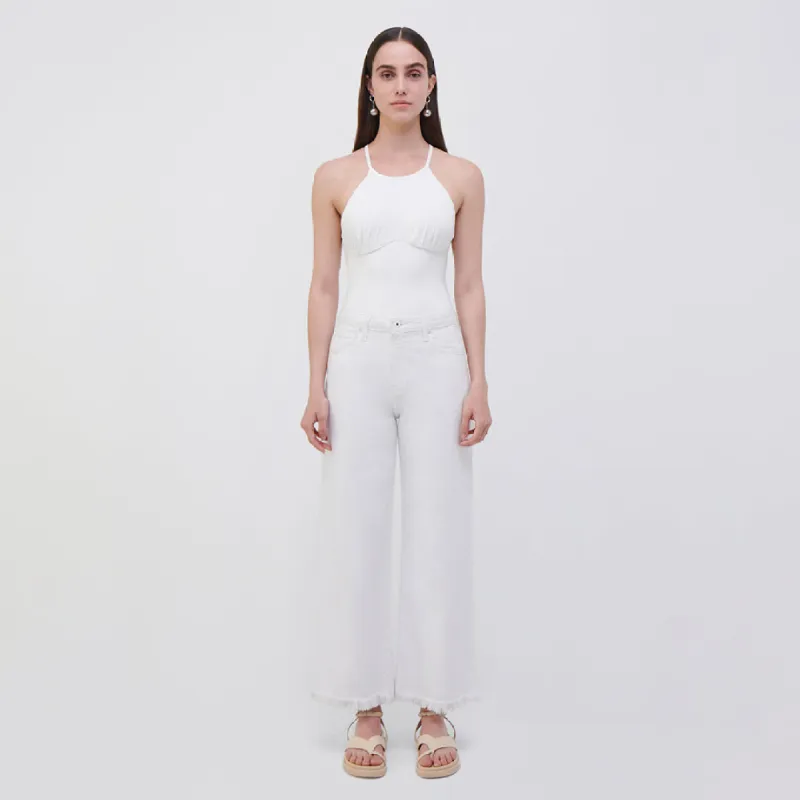 Elara Ruched Bodysuit sold by Jonathan Simkhai