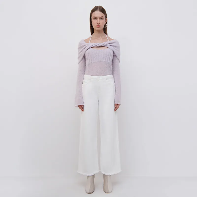 Cambria Sheer Alpaca Top made by Jonathan Simkhai