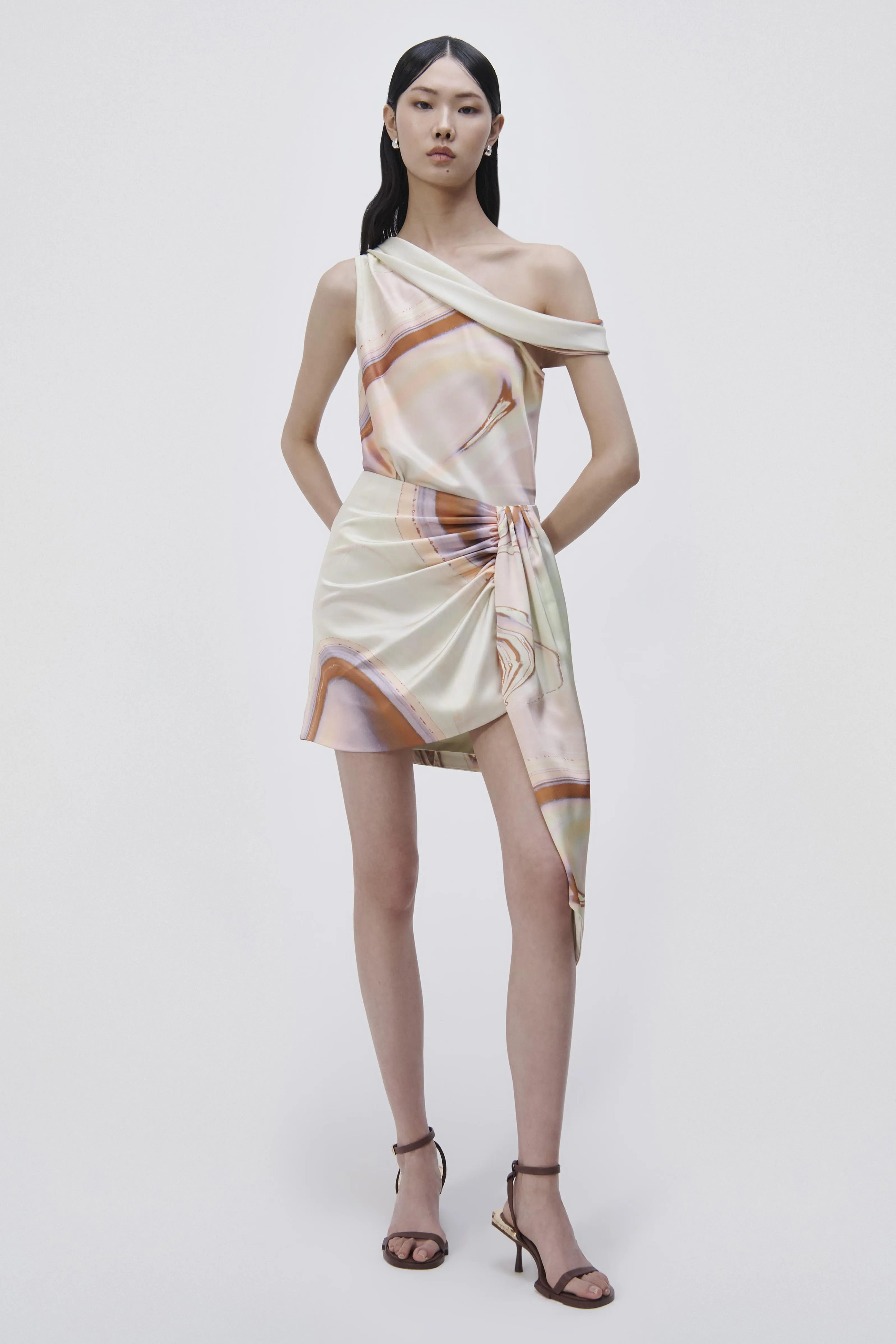 Mae Draped Mini Skirt sold by Jonathan Simkhai product image thumbnail 2