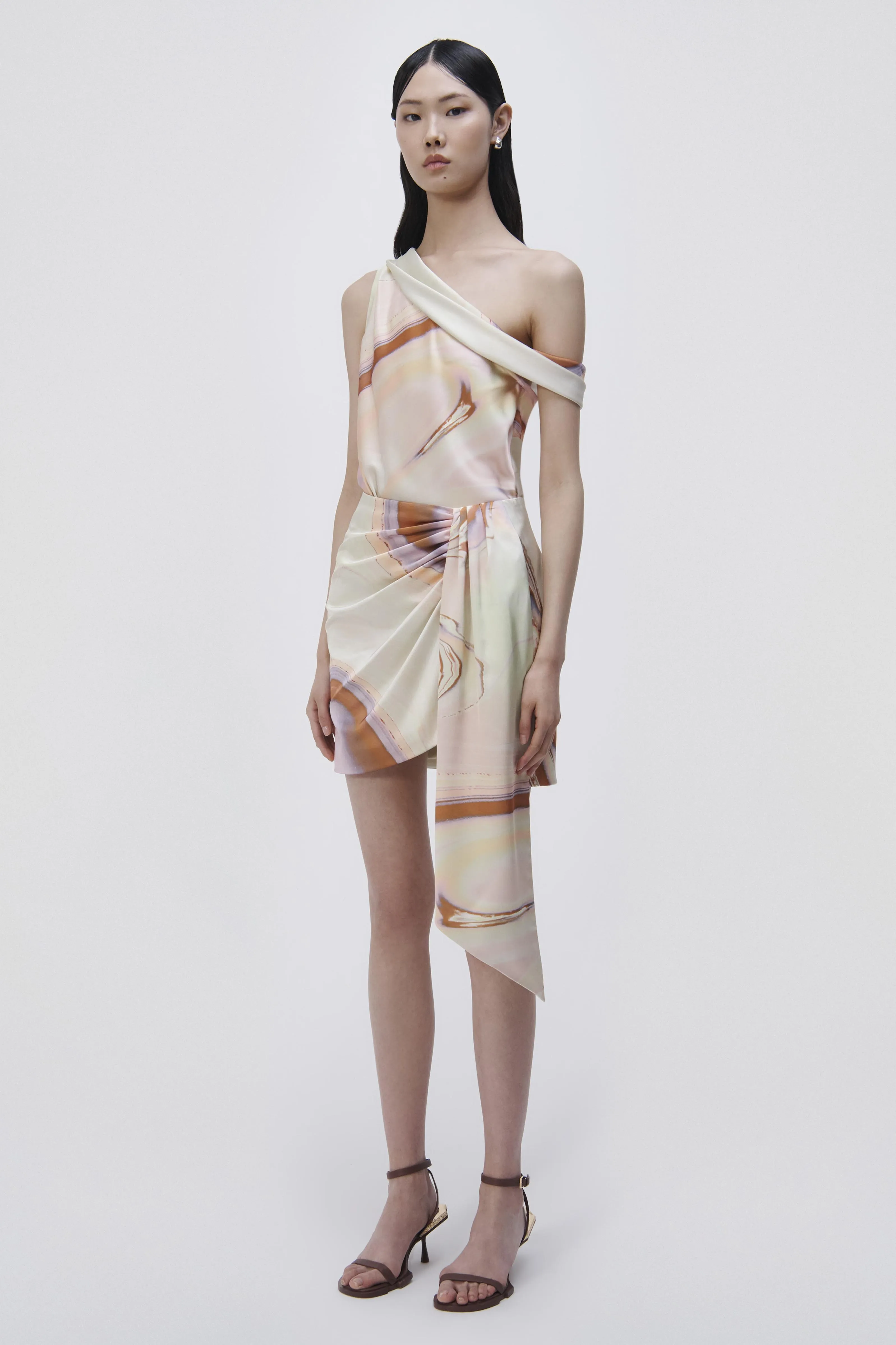 Mae Draped Mini Skirt sold by Jonathan Simkhai product image thumbnail 5