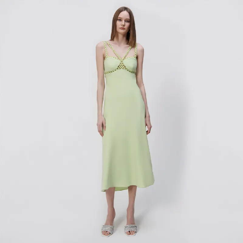 Sevilla Crochet Ring Midi Dress sold by Jonathan Simkhai