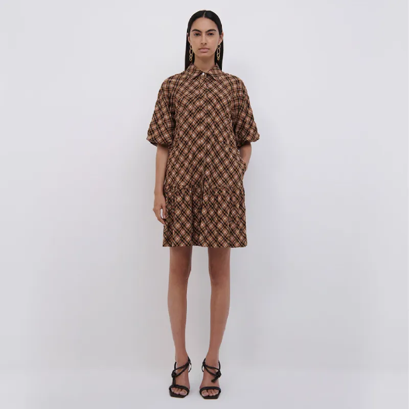 Crissy Plaid Mini Dress made by Jonathan Simkhai