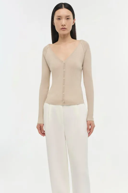 Darlene Silk Cashmere Cardigan made by Jonathan Simkhai