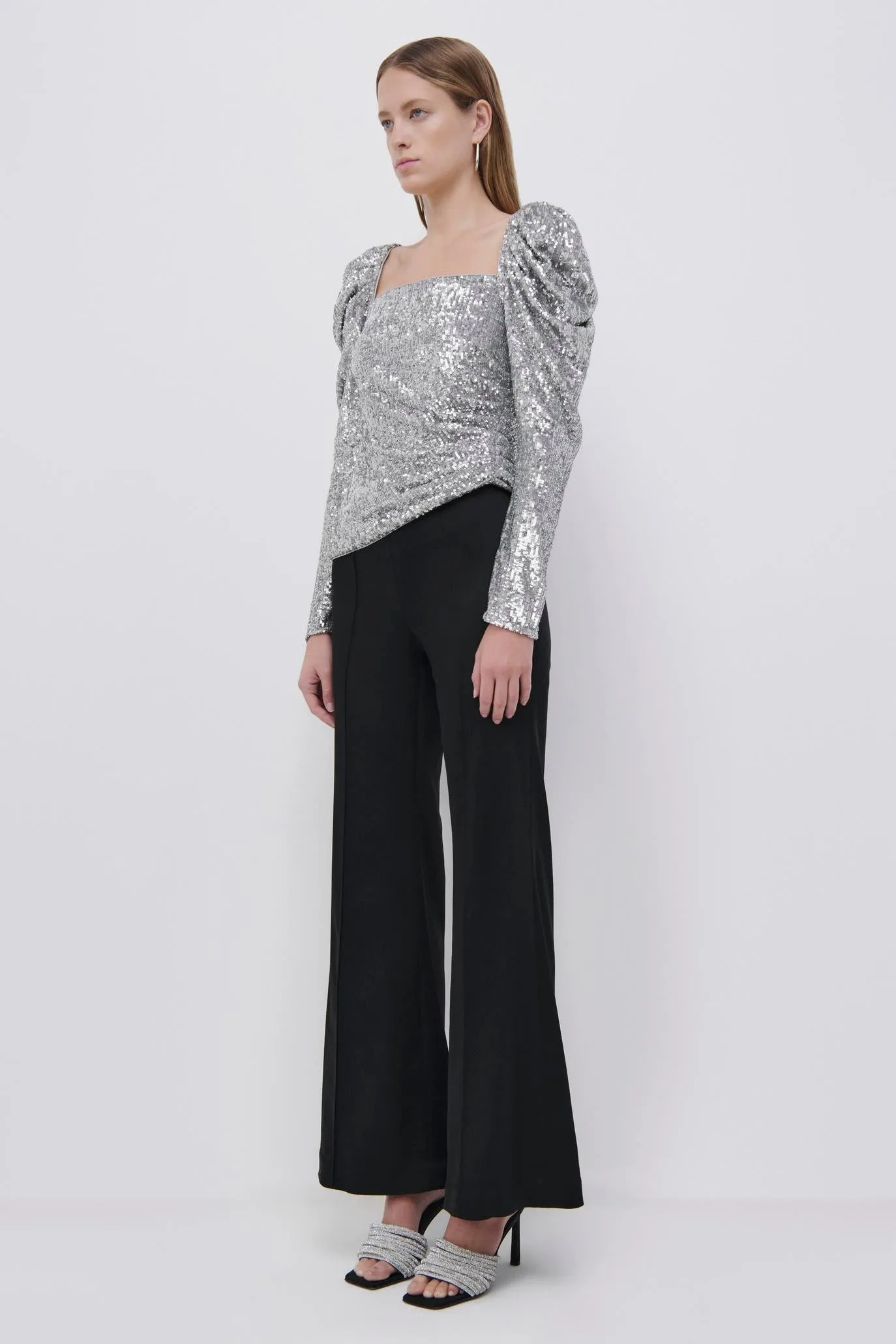 Allura Hammered Sequin Top sold by Jonathan Simkhai product image thumbnail 5